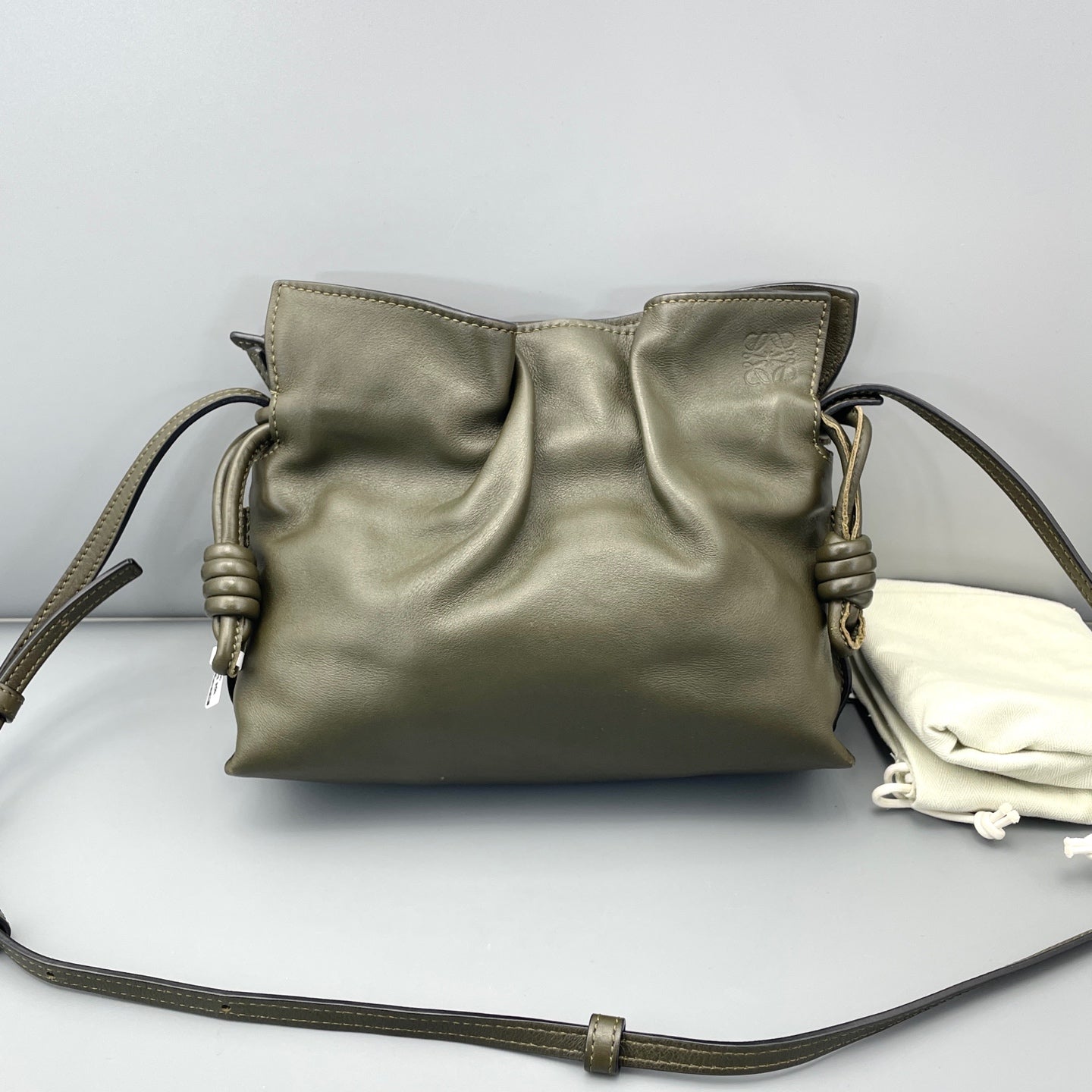 Loewe - Flamenco Pouch - Leather - Green - (mini)