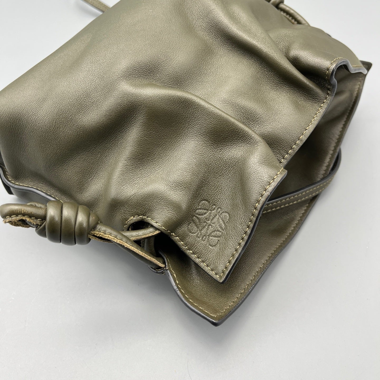 Loewe - Flamenco Pouch - Leather - Green - (mini)