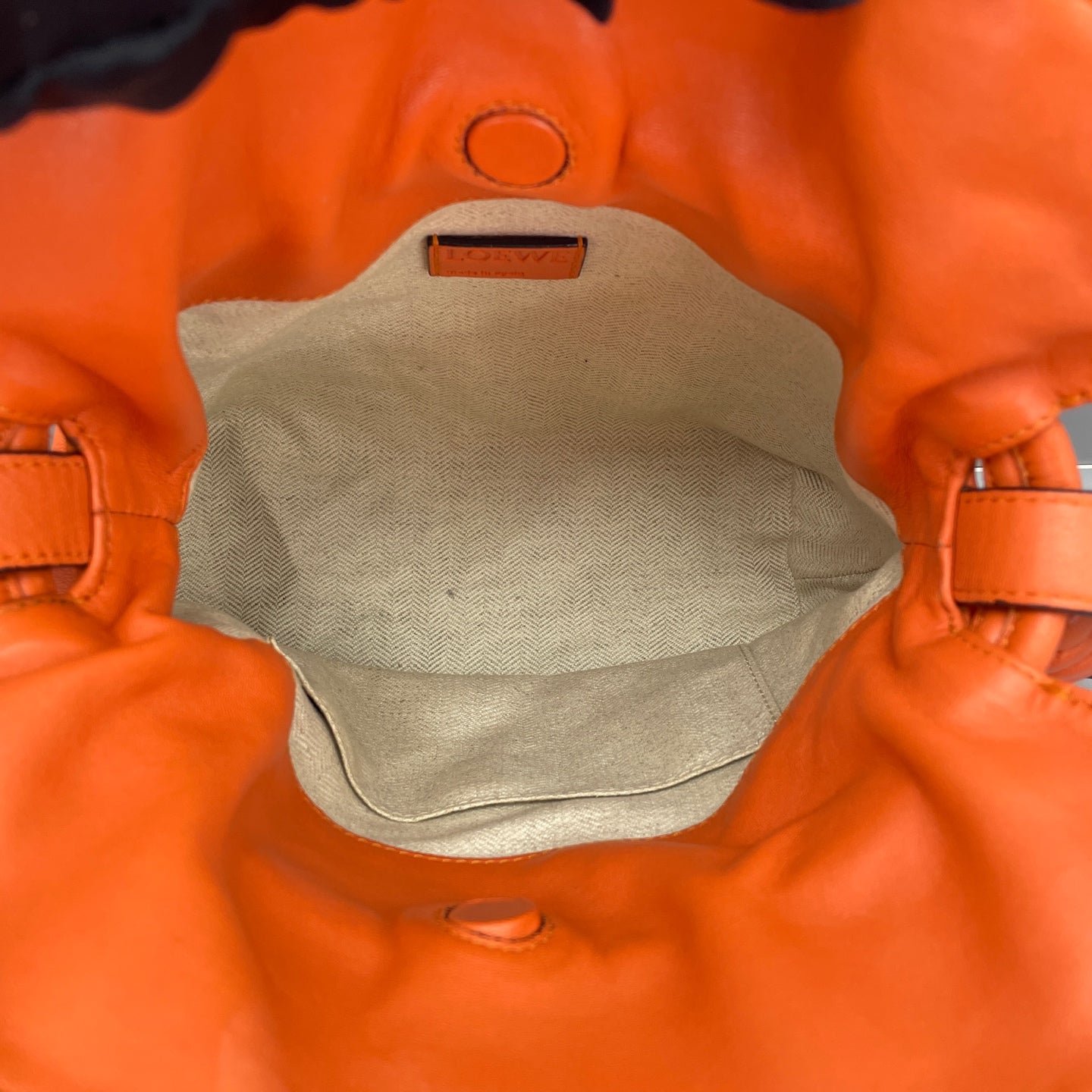 Loewe - Flamenco Pouch - Leather - Orange - (small)