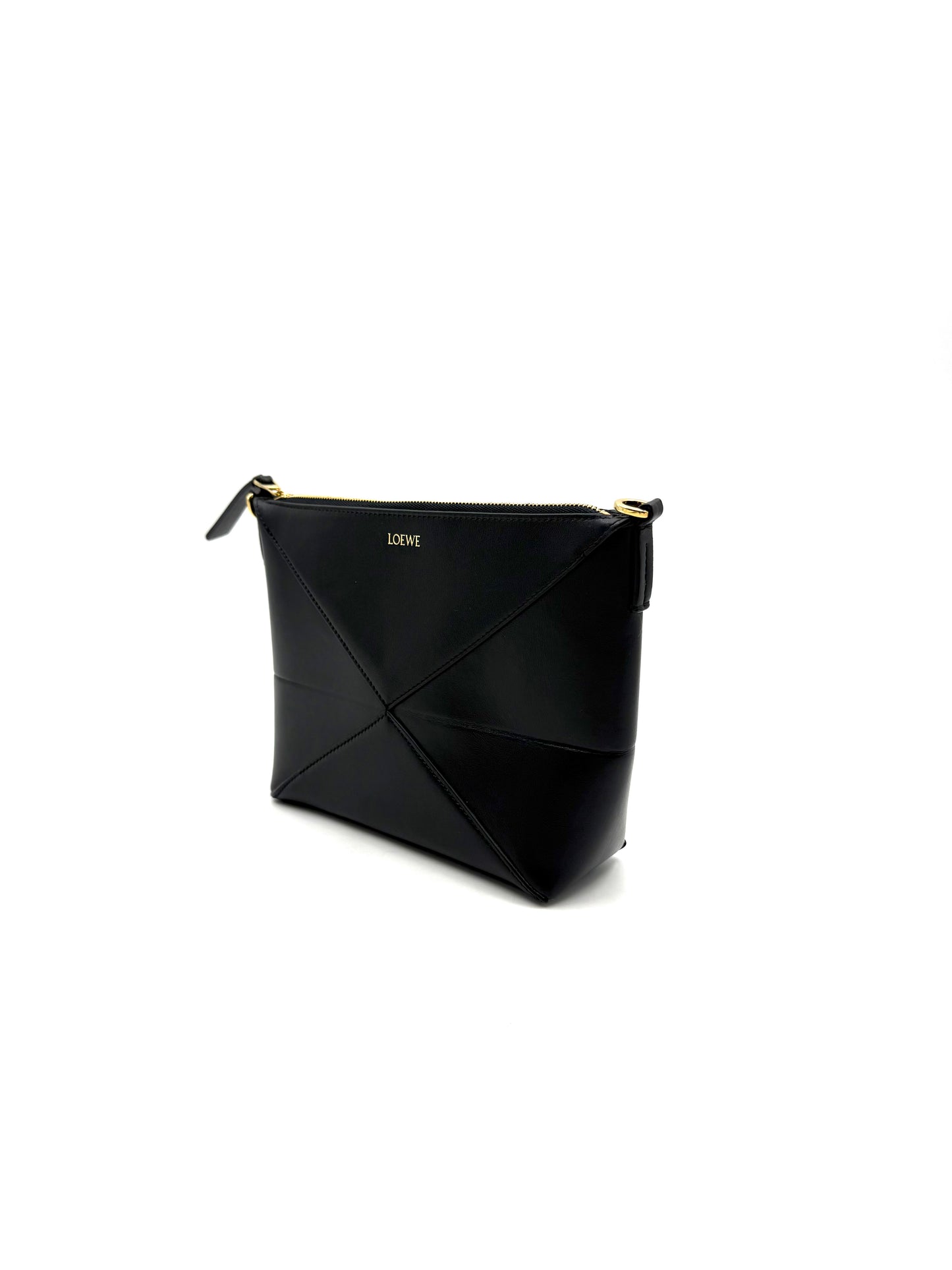 Loewe - Fold - Cowhide leather - Black - (Small)