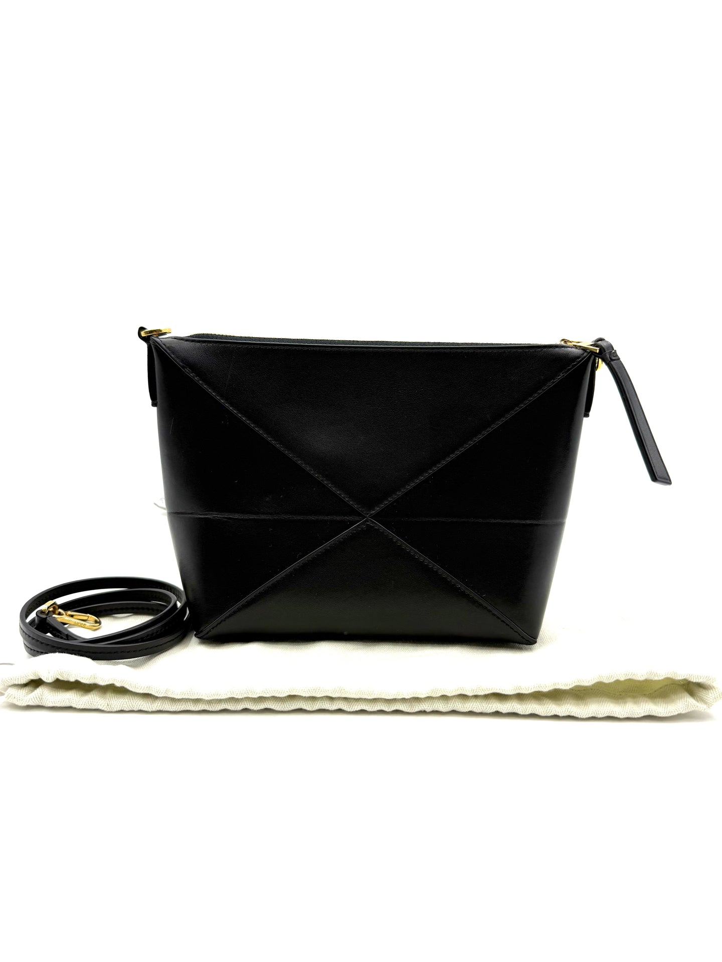 Loewe - Fold - Cowhide leather - Black - (Small)