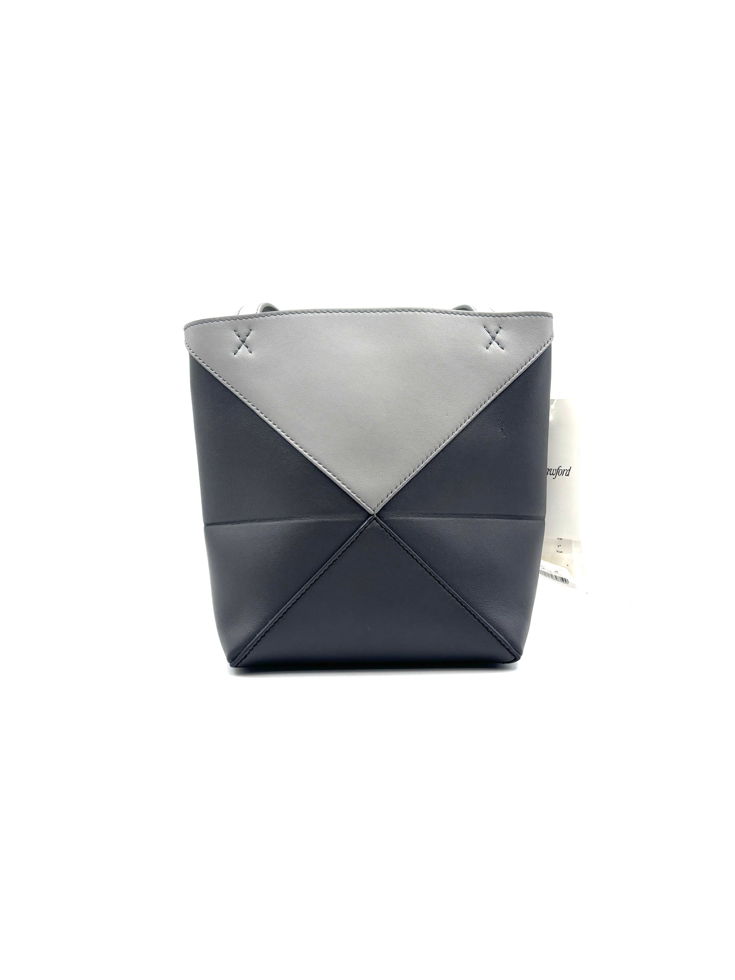 Loewe - Fold - Cowhide leather - Pearl Grey and Dark Grey - (mini)