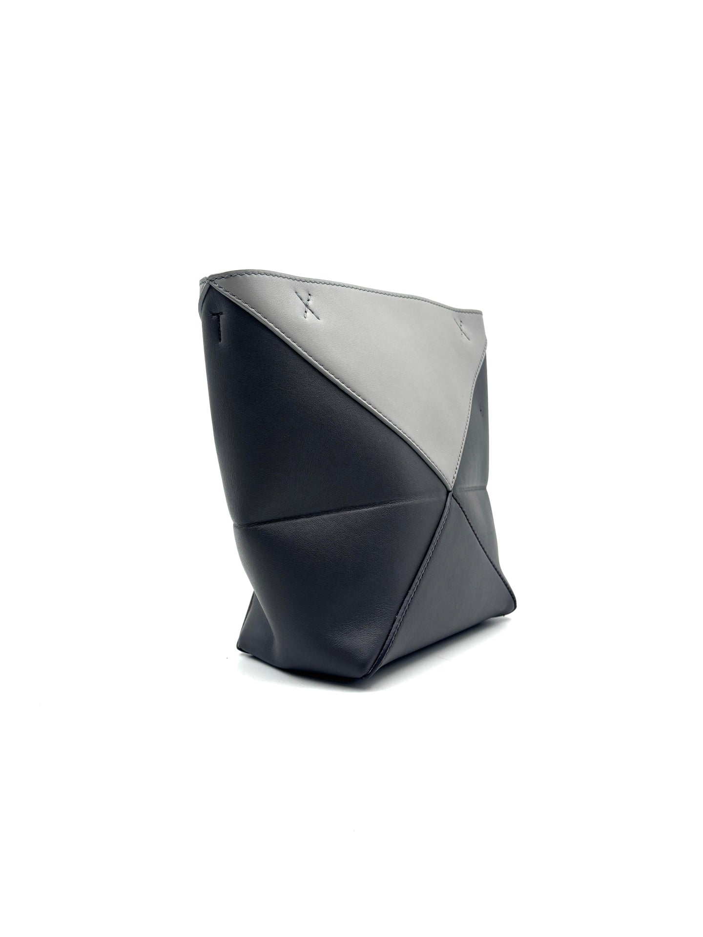 Loewe - Fold - Cowhide leather - Pearl Grey and Dark Grey - (mini)