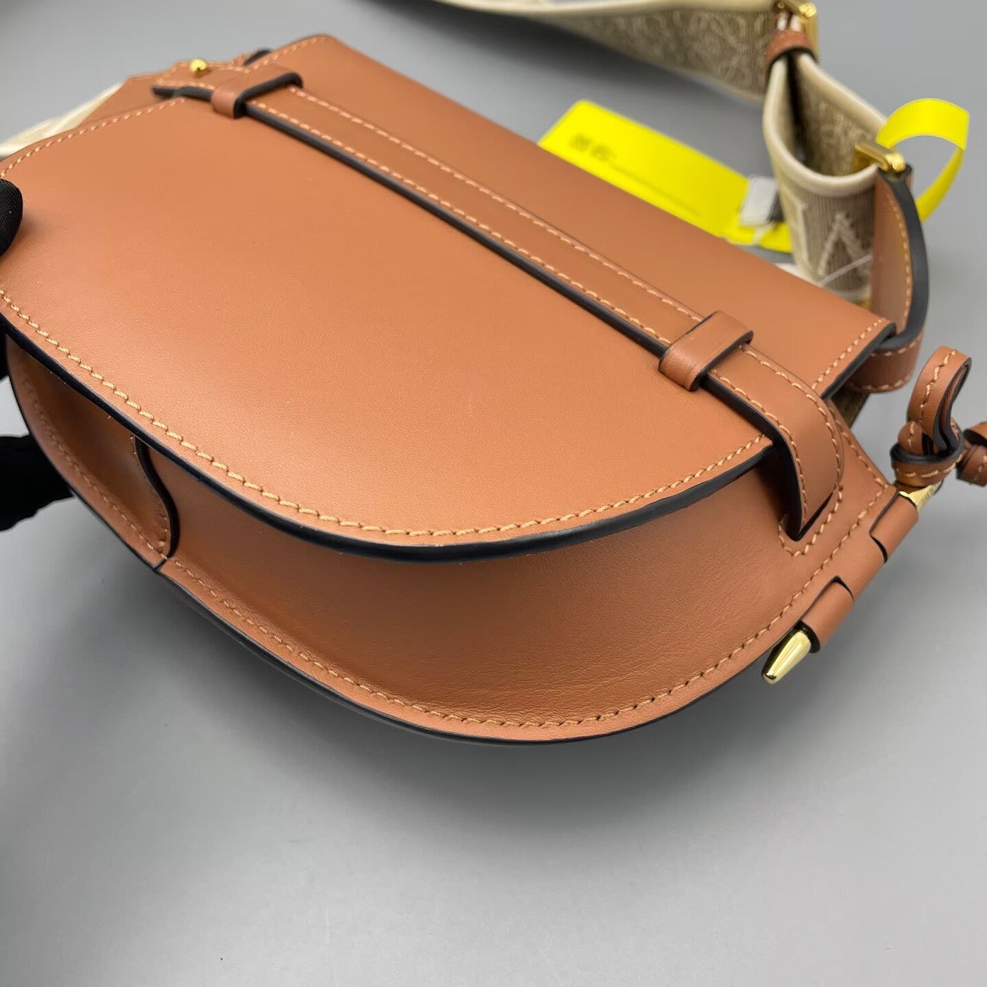 Loewe - Gate Bag - Calfskin leather and Textile - Brown - (Mini)