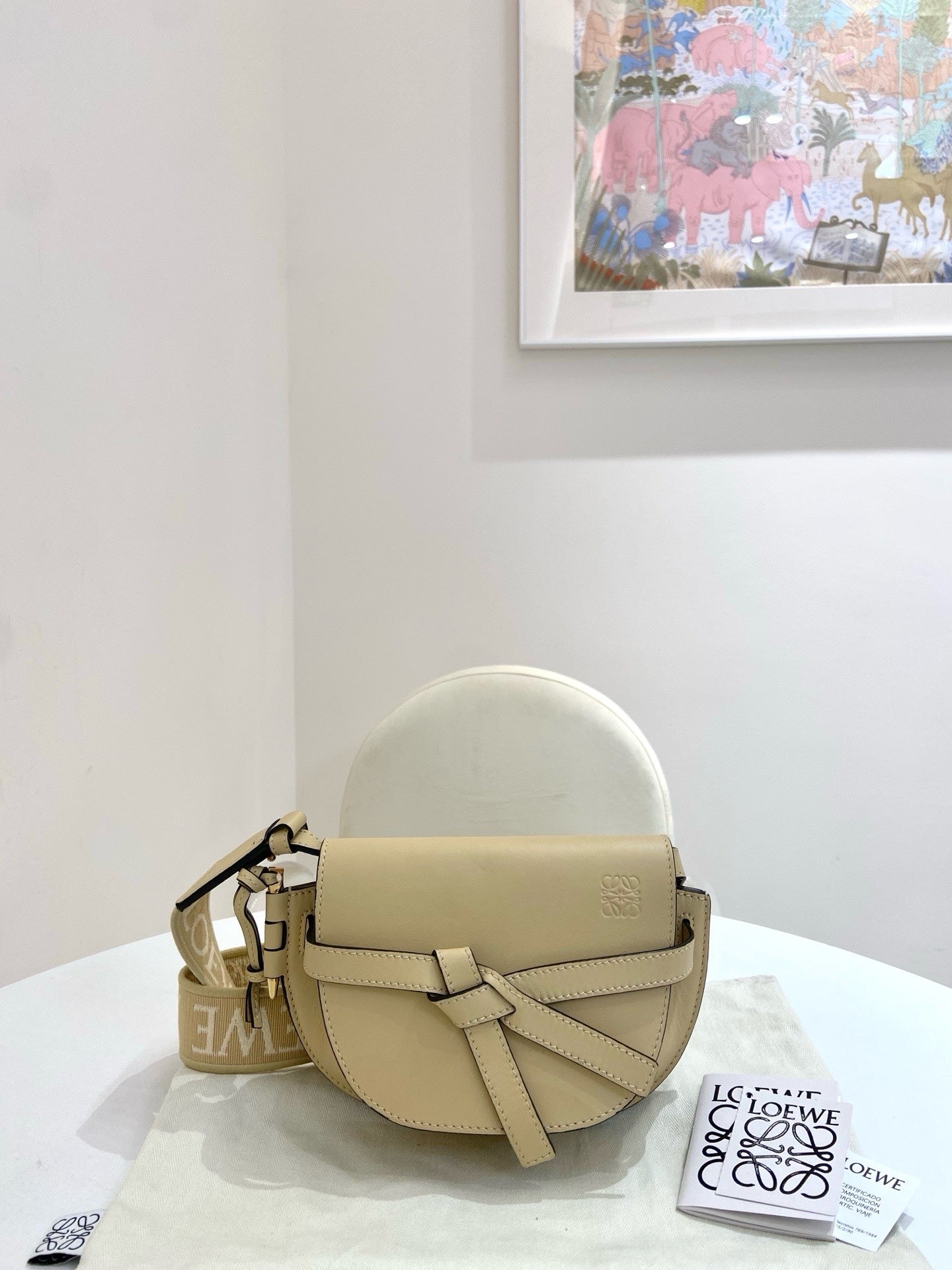 Loewe - Gate - Leather - Beige - (small)