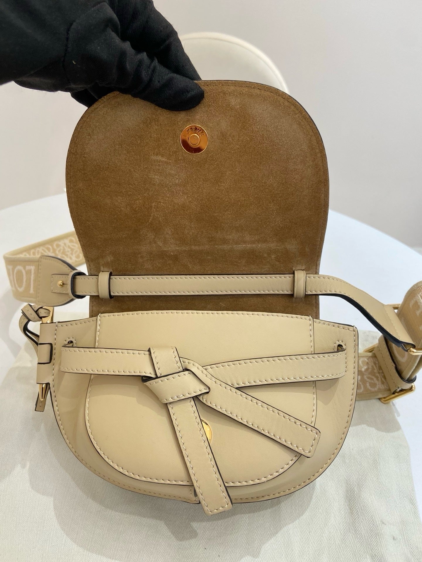 Loewe - Gate - Leather - Beige - (small)