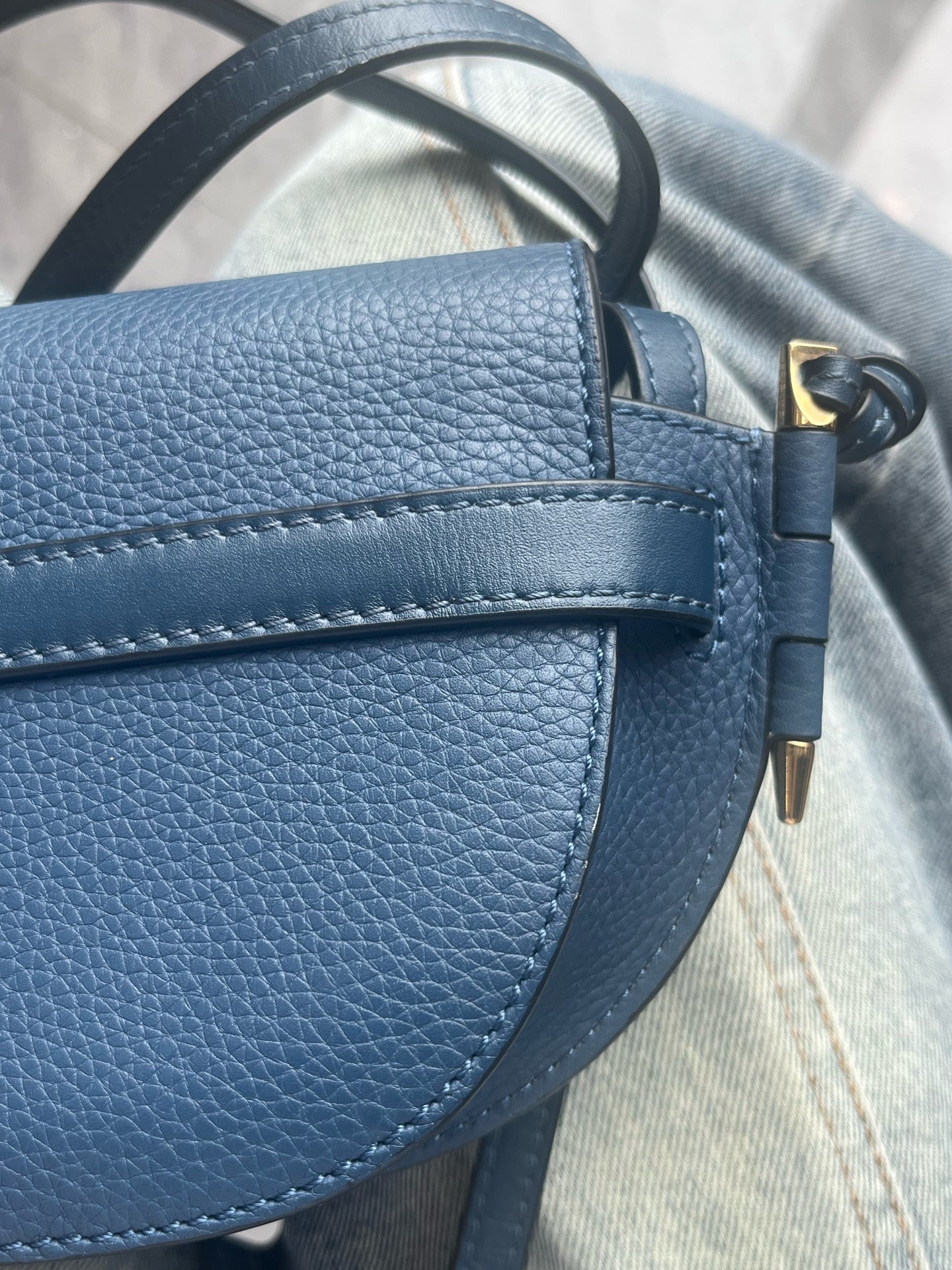 Loewe - Gate - Leather - Blue - (mini)