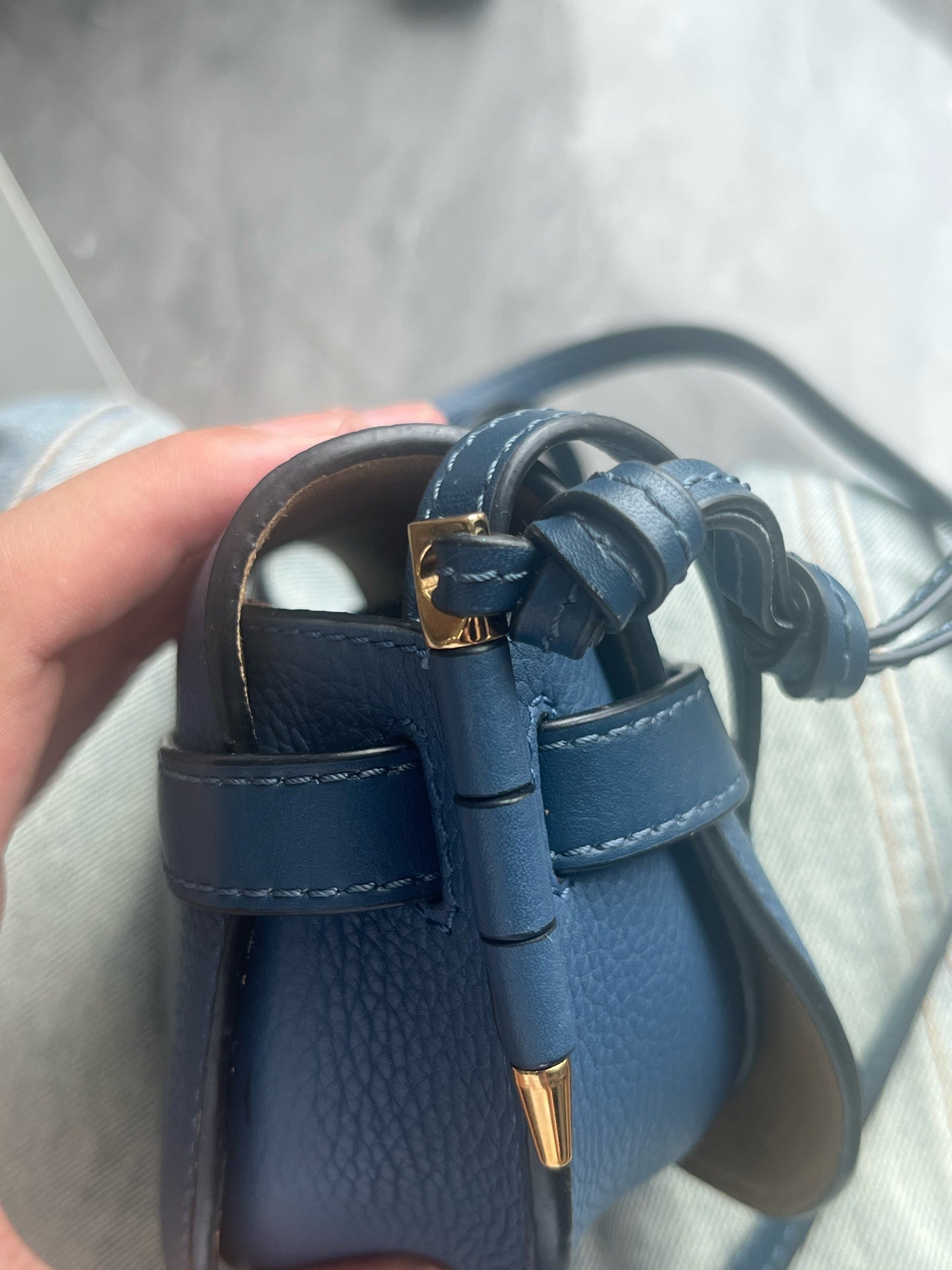 Loewe - Gate - Leather - Blue - (mini)