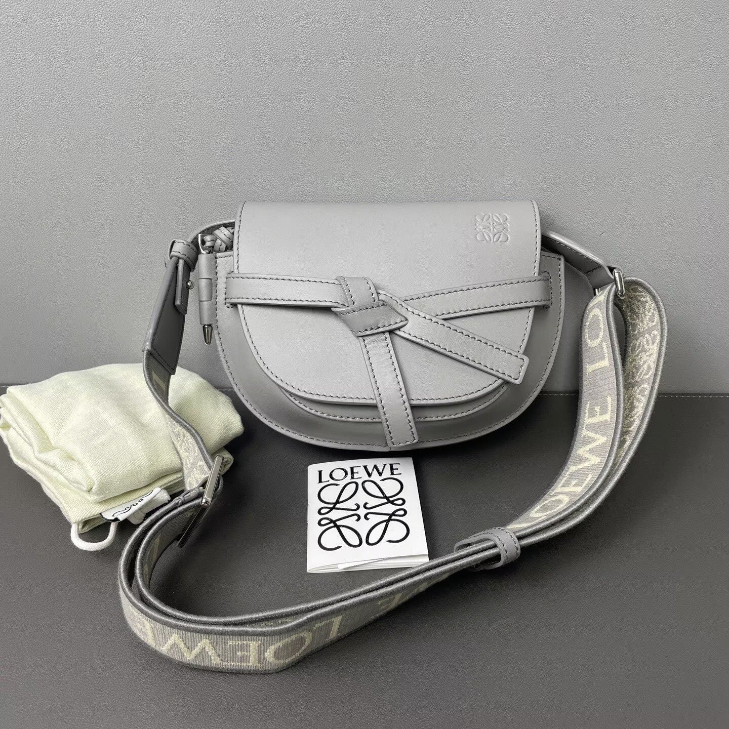 Loewe - Gate Mini - Cowhide leather - Grey - (mini)