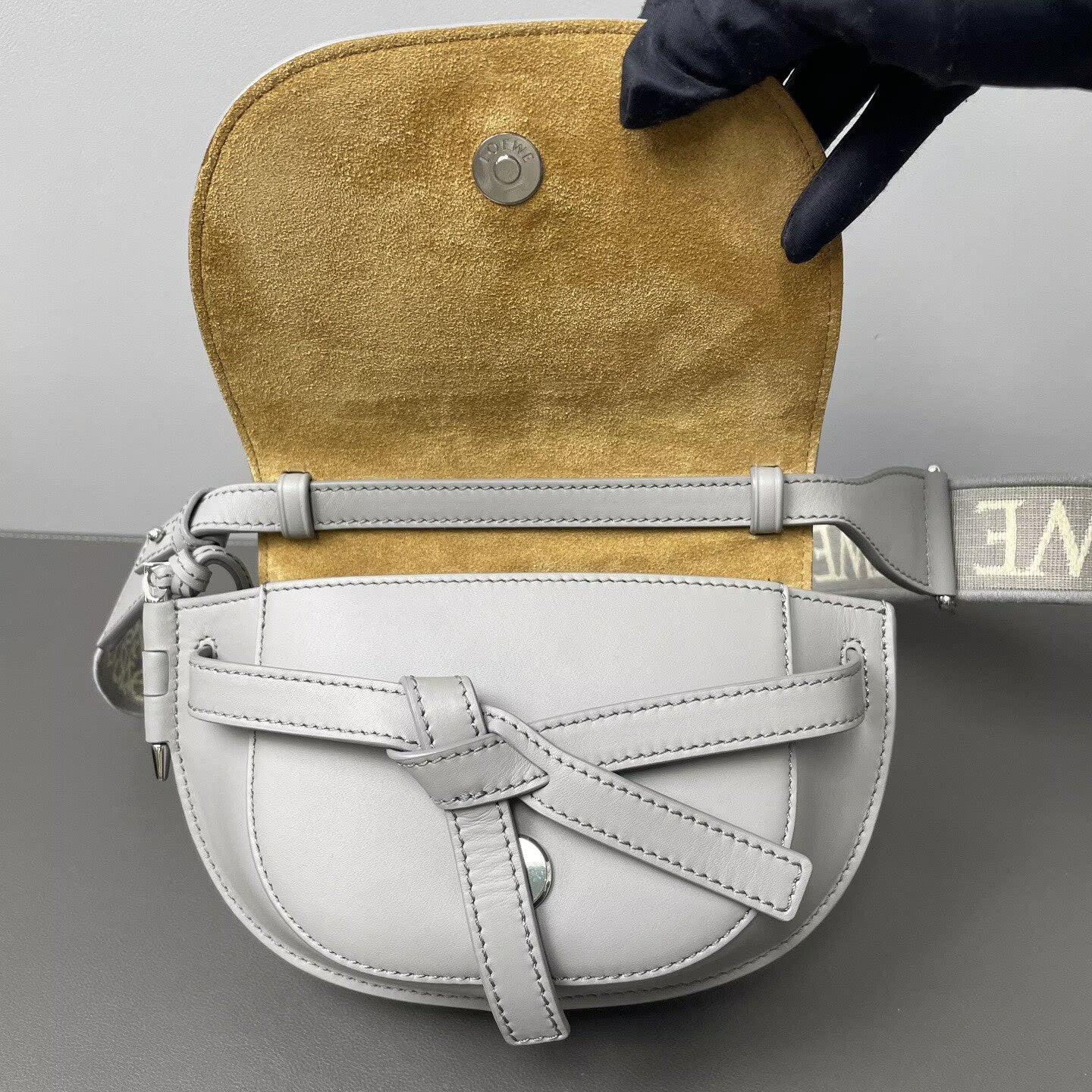 Loewe - Gate Mini - Cowhide leather - Grey - (mini)