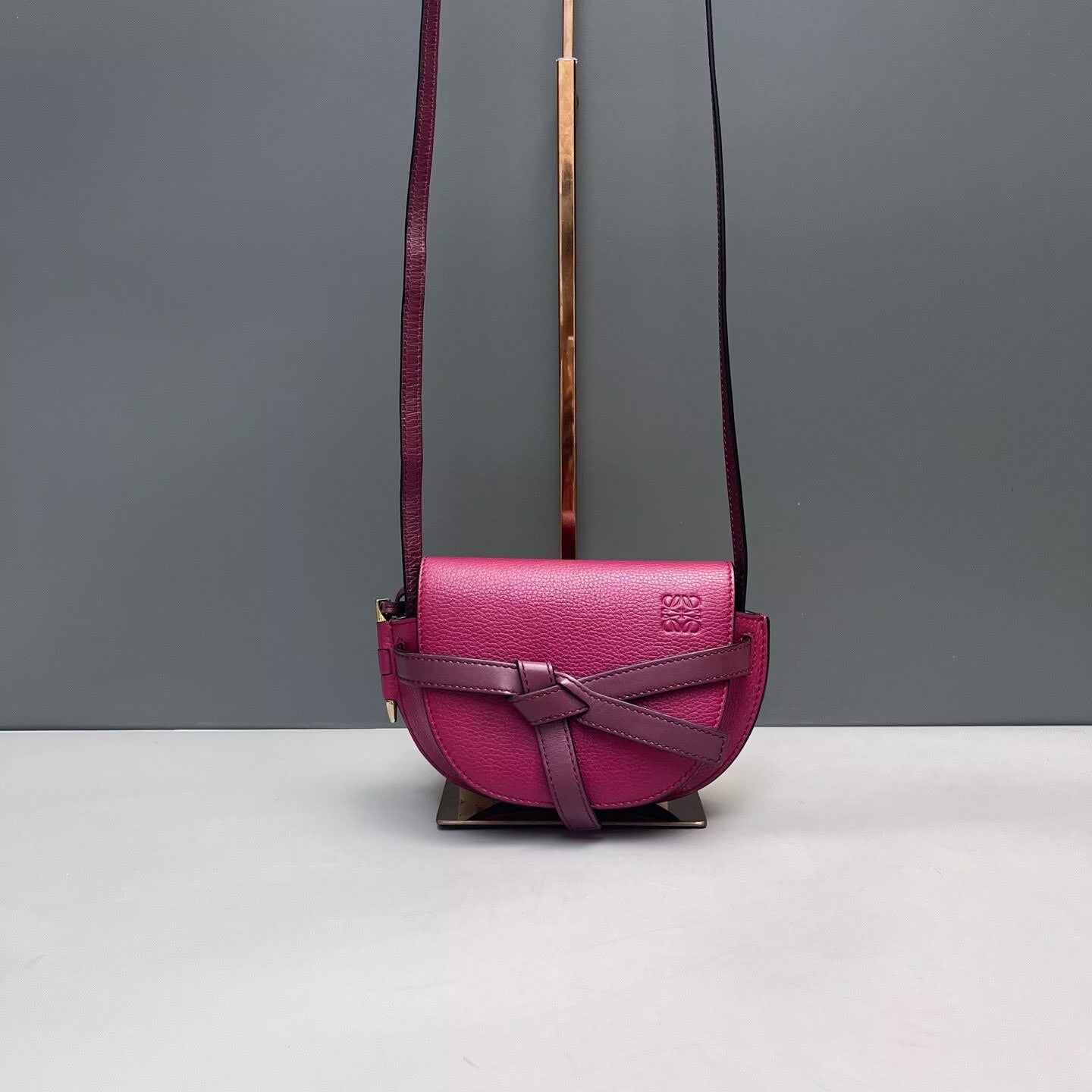 Loewe - Gate Mini - Grained calfskin leather - Pink - (mini)