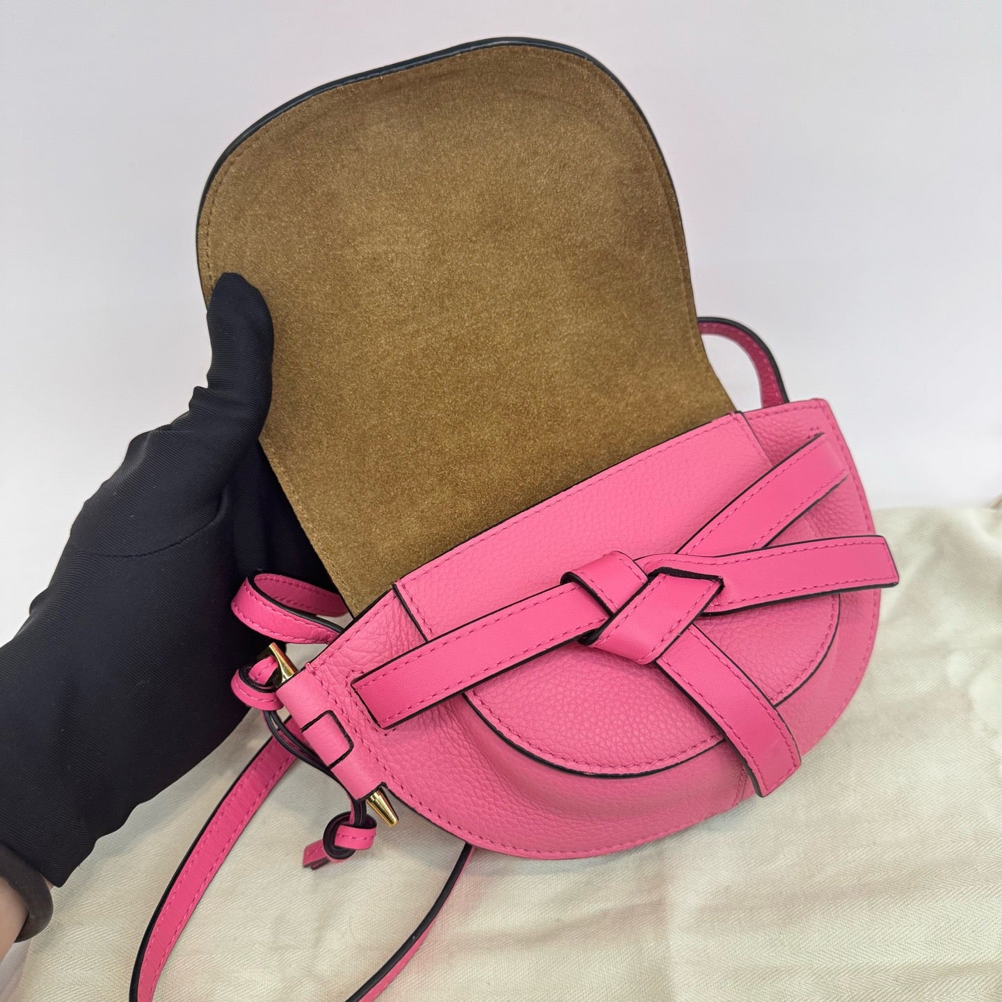 Loewe - Gate Mini - Grained cowhide leather - Pink - (mini)