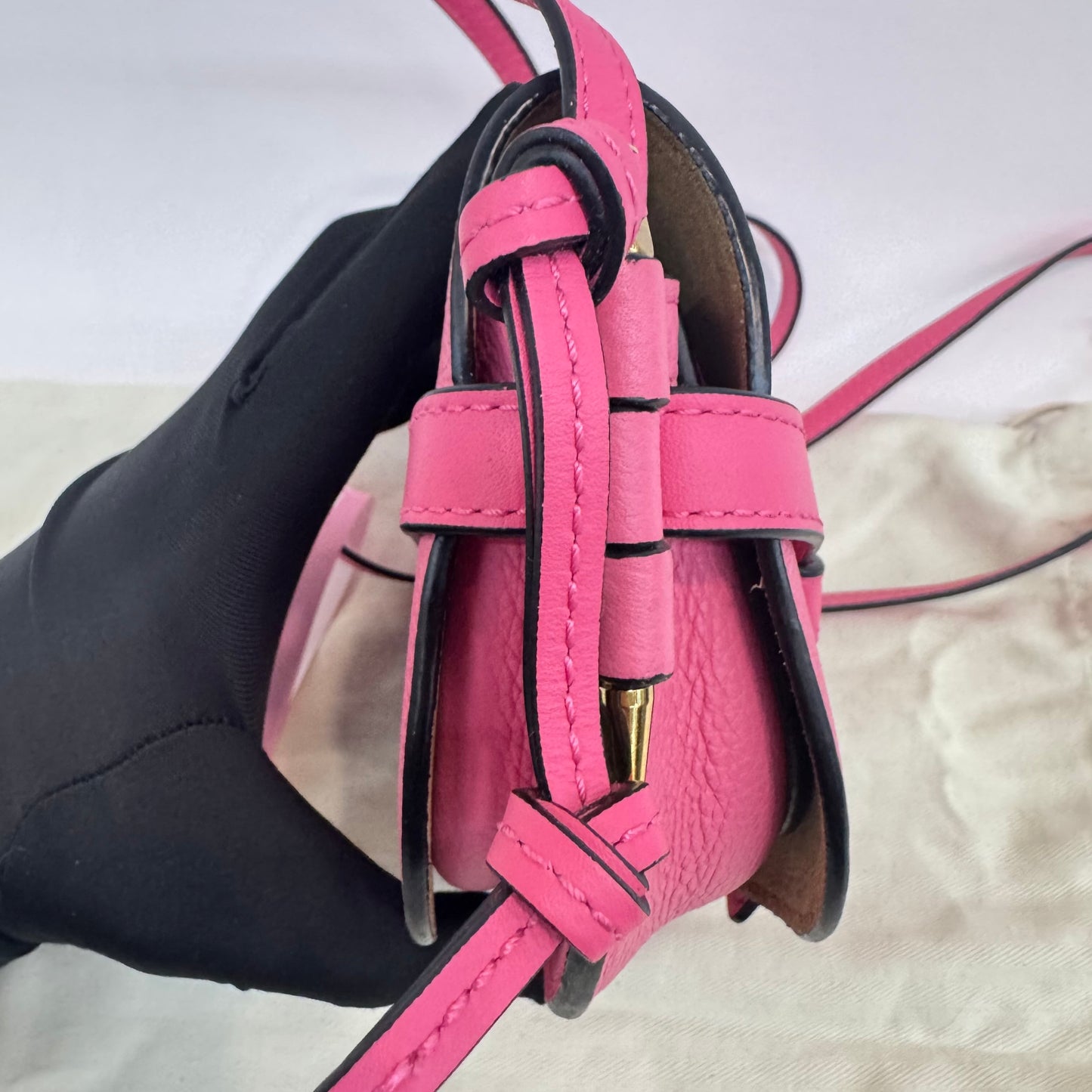 Loewe - Gate Mini - Grained cowhide leather - Pink - (mini)