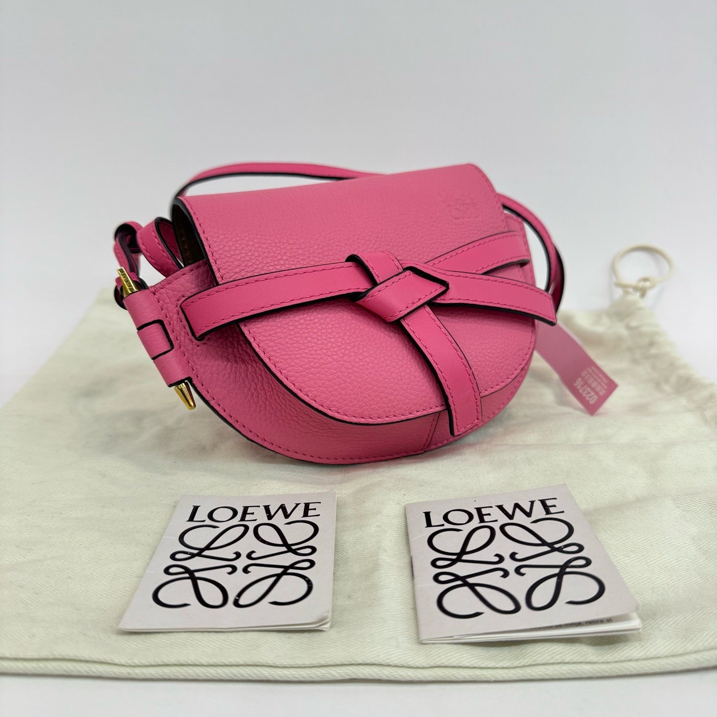Loewe - Gate Mini - Grained cowhide leather - Pink - (mini)