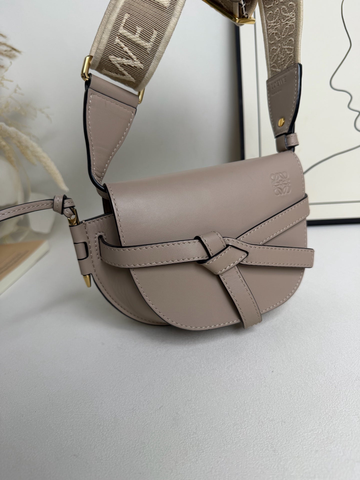 Loewe - Gate Mini - Leather - Grey - (mini)