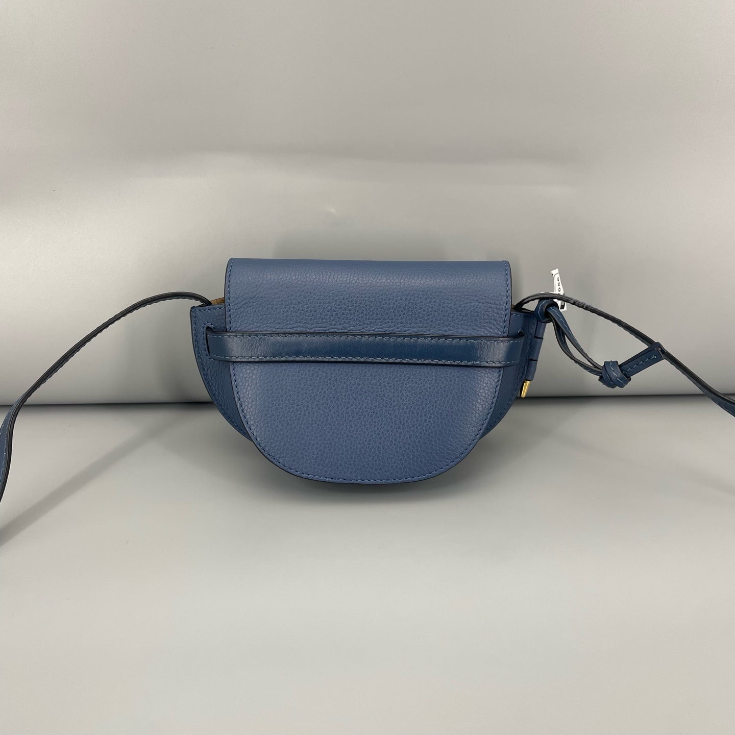 Loewe - Gate Mini Saddle Bag - Grained calfskin leather - Blue - (mini)