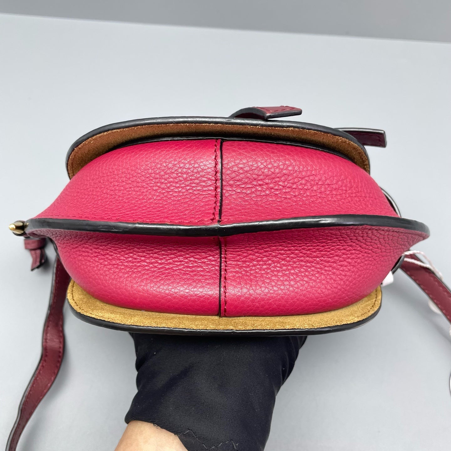 Loewe - Gate Mini Saddle Bag - Grained leather - Rose Red - (Mini)