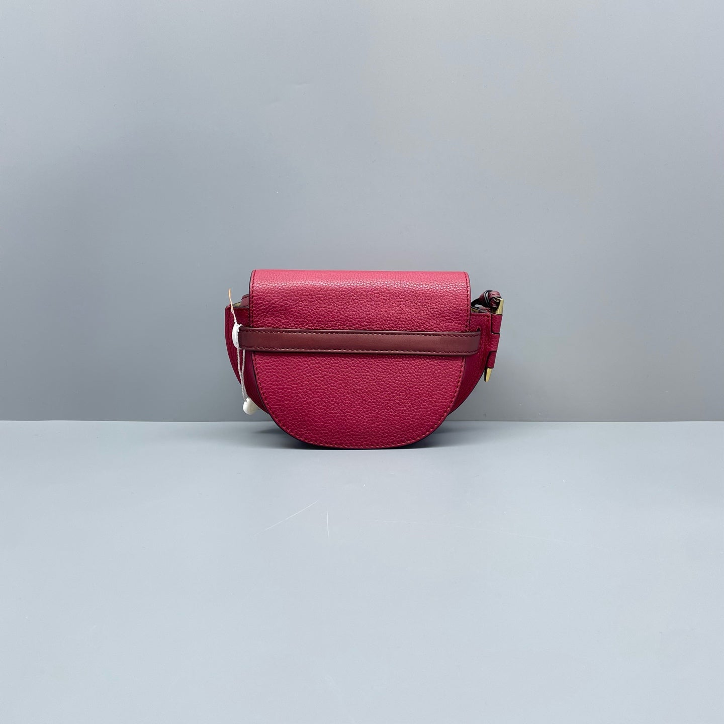 Loewe - Gate Mini Saddle Bag - Grained leather - Rose Red - (Mini)