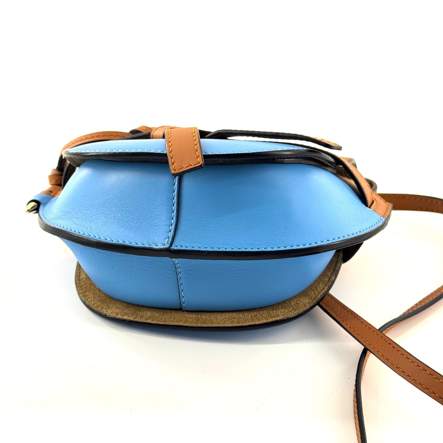 Loewe - Gate Mini - Smooth calfskin leather - Blue and Brown - (mini)
