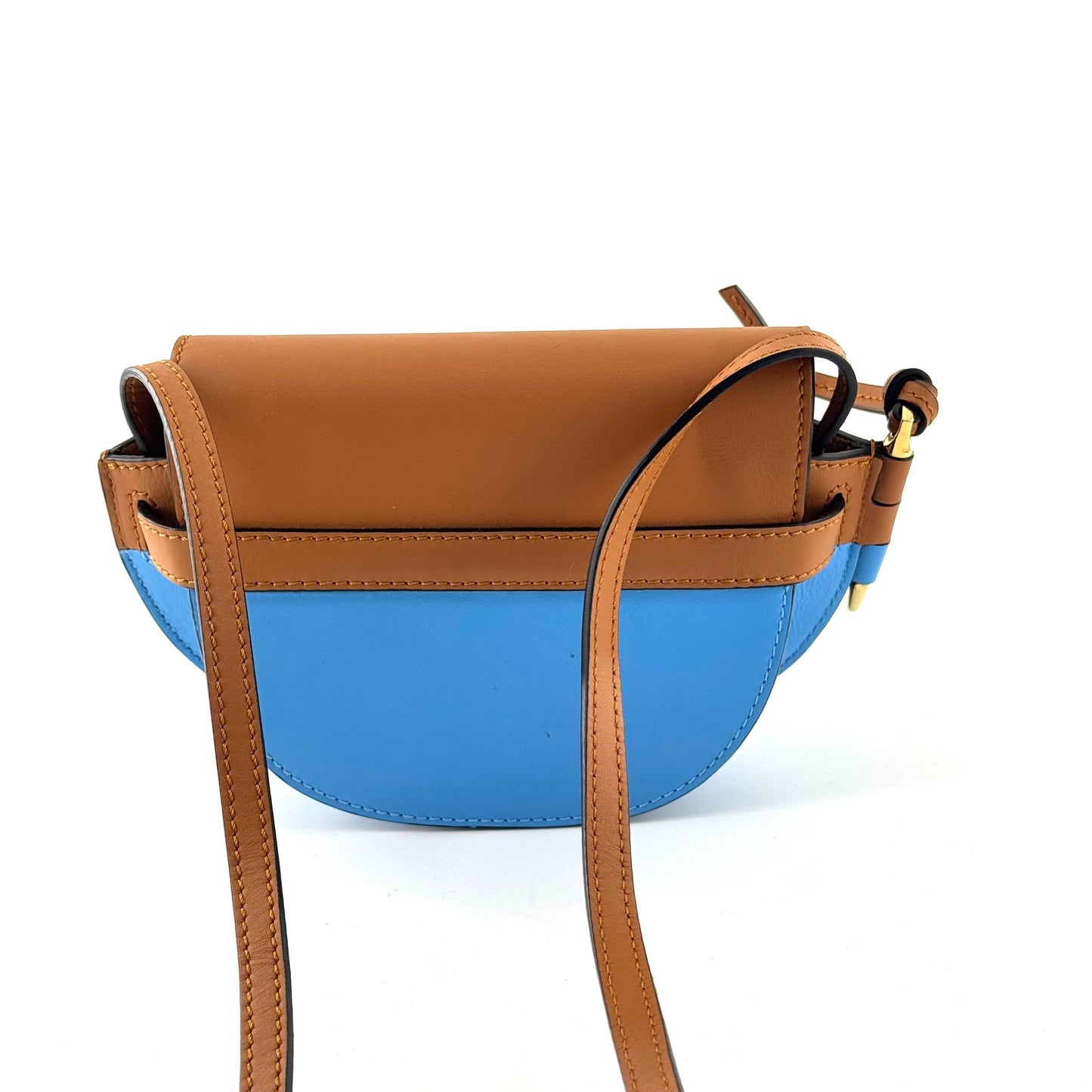 Loewe - Gate Mini - Smooth calfskin leather - Blue and Brown - (mini)