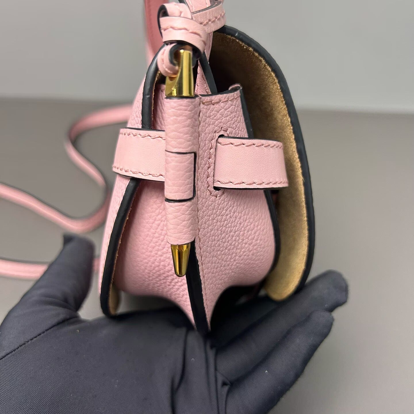 Loewe - Gate - Pebbled calfskin leather - Pink - (mini)