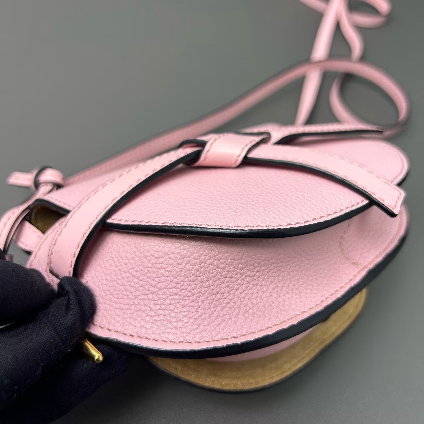 Loewe - Gate - Pebbled calfskin leather - Pink - (mini)