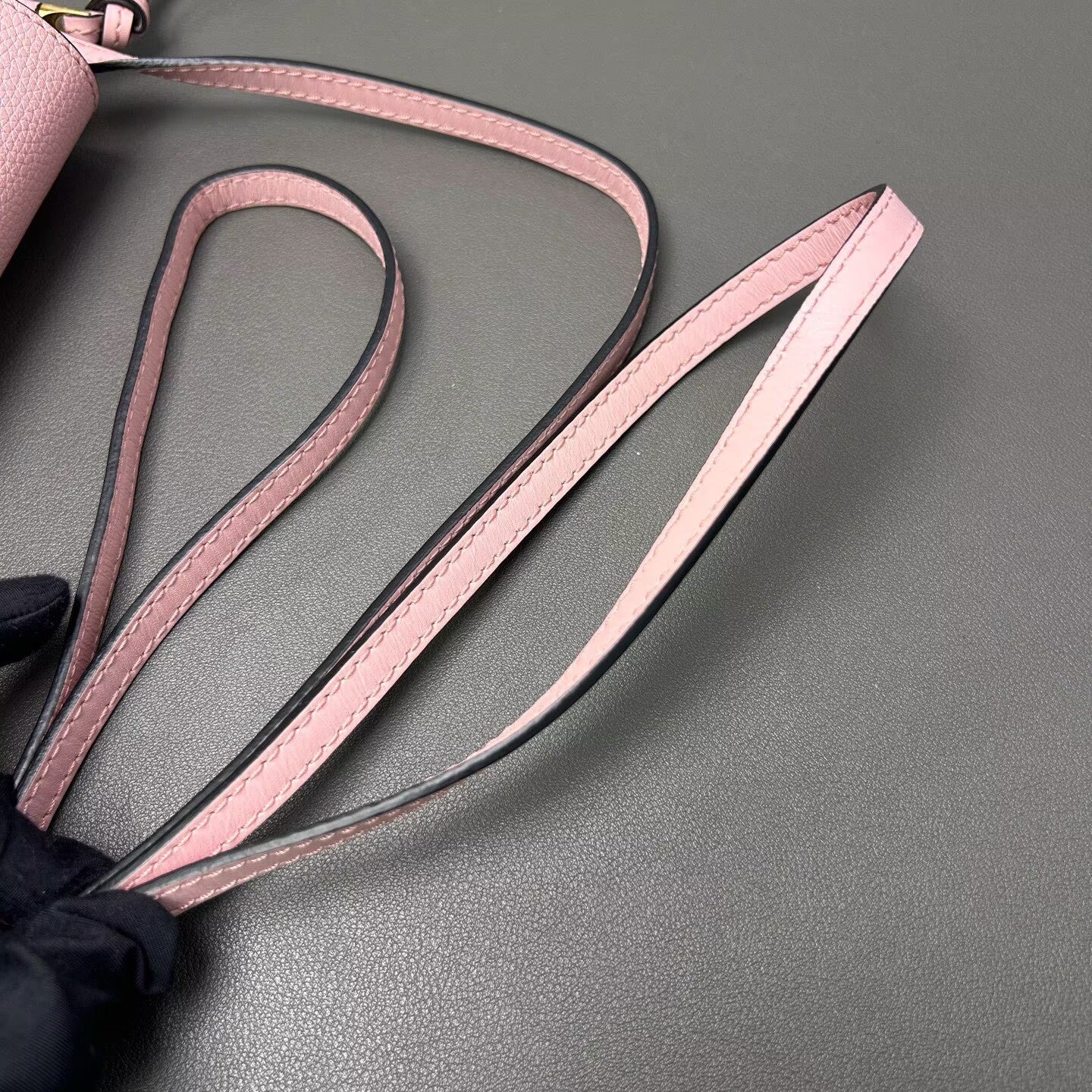 Loewe - Gate - Pebbled calfskin leather - Pink - (mini)