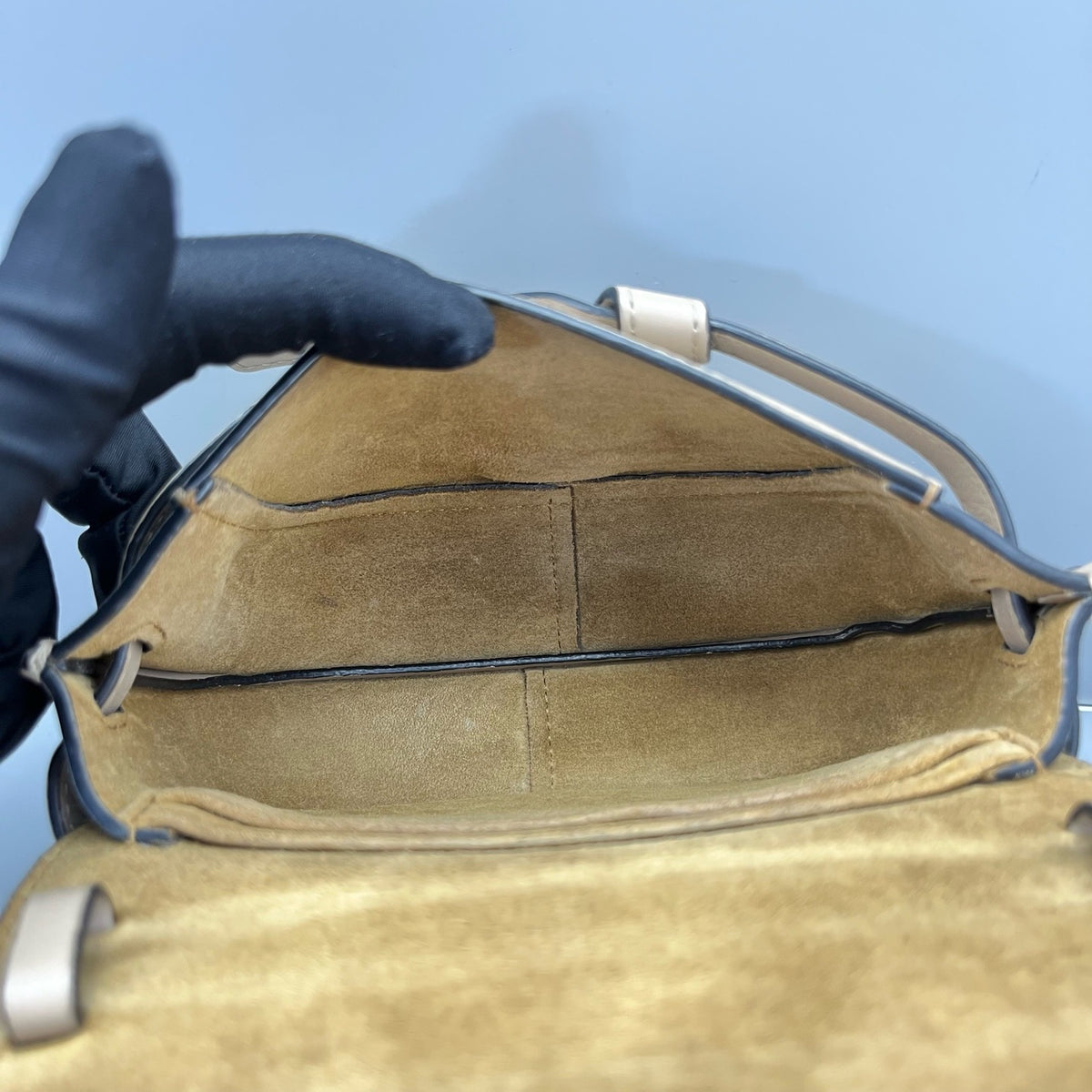 Loewe - Gate Saddle Bag - Leather - Beige - (mini)