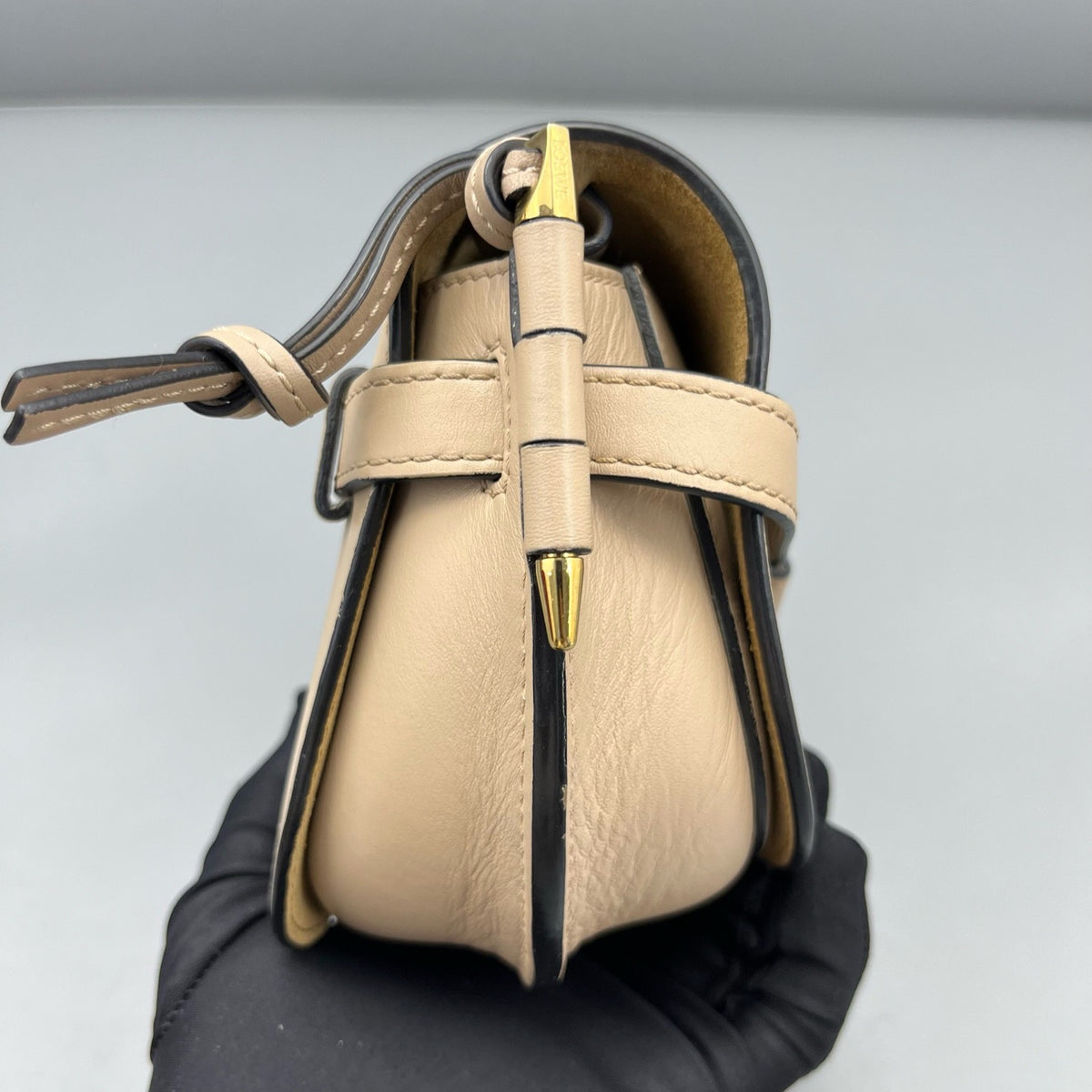 Loewe - Gate Saddle Bag - Leather - Beige - (mini)