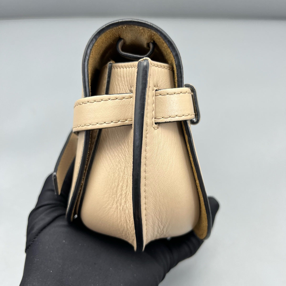Loewe - Gate Saddle Bag - Leather - Beige - (mini)