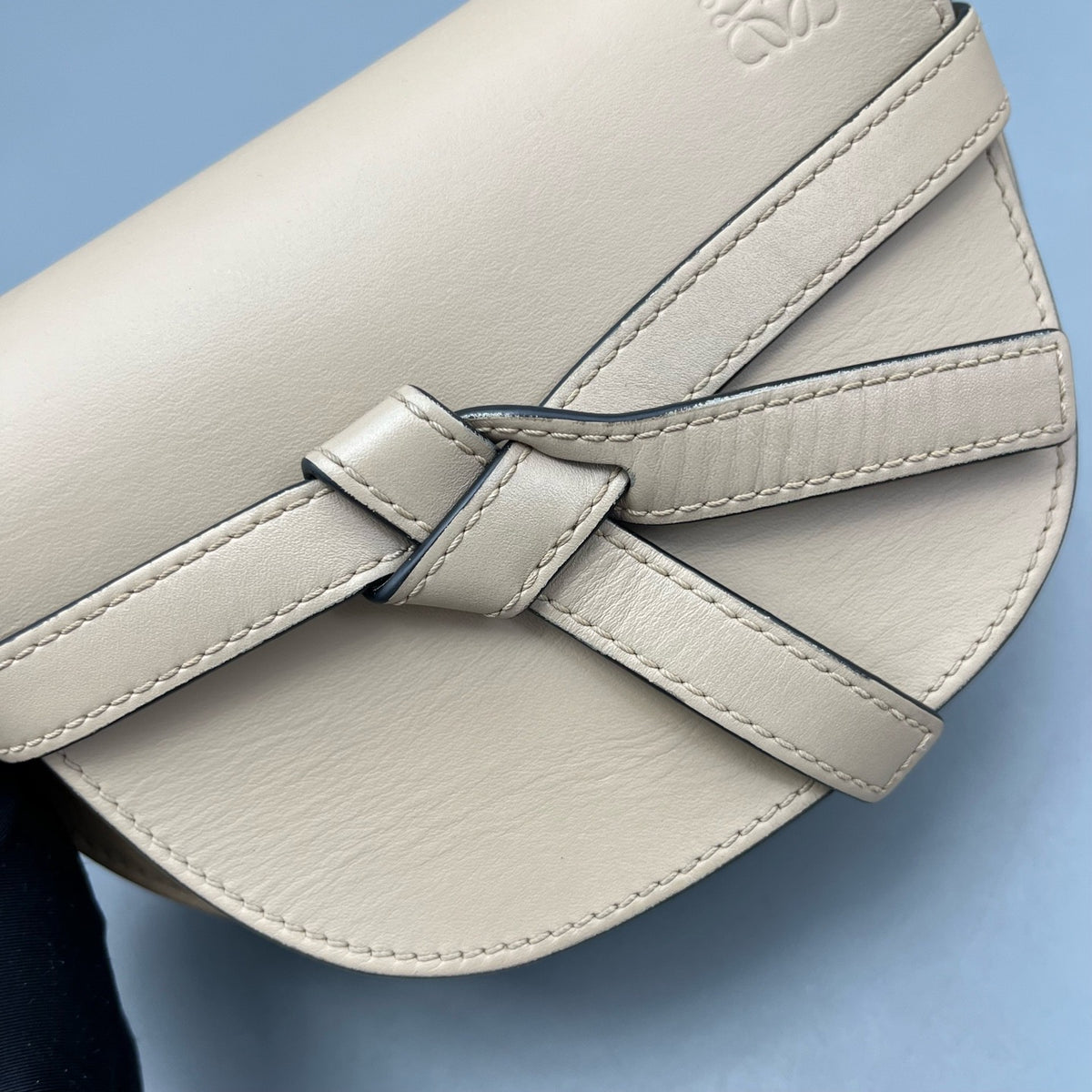 Loewe - Gate Saddle Bag - Leather - Beige - (mini)