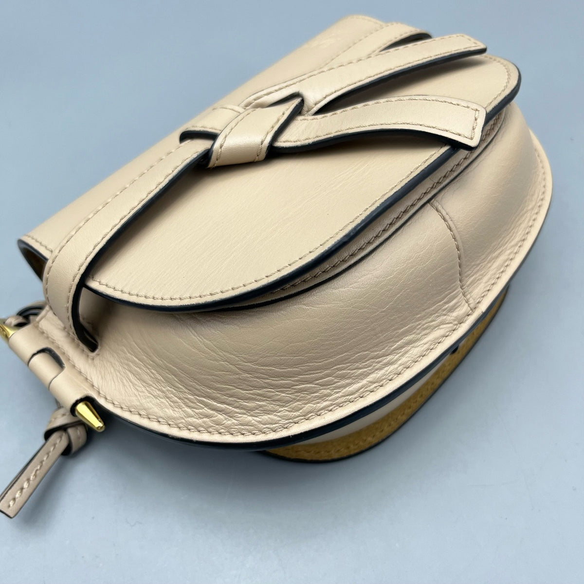 Loewe - Gate Saddle Bag - Leather - Beige - (mini)