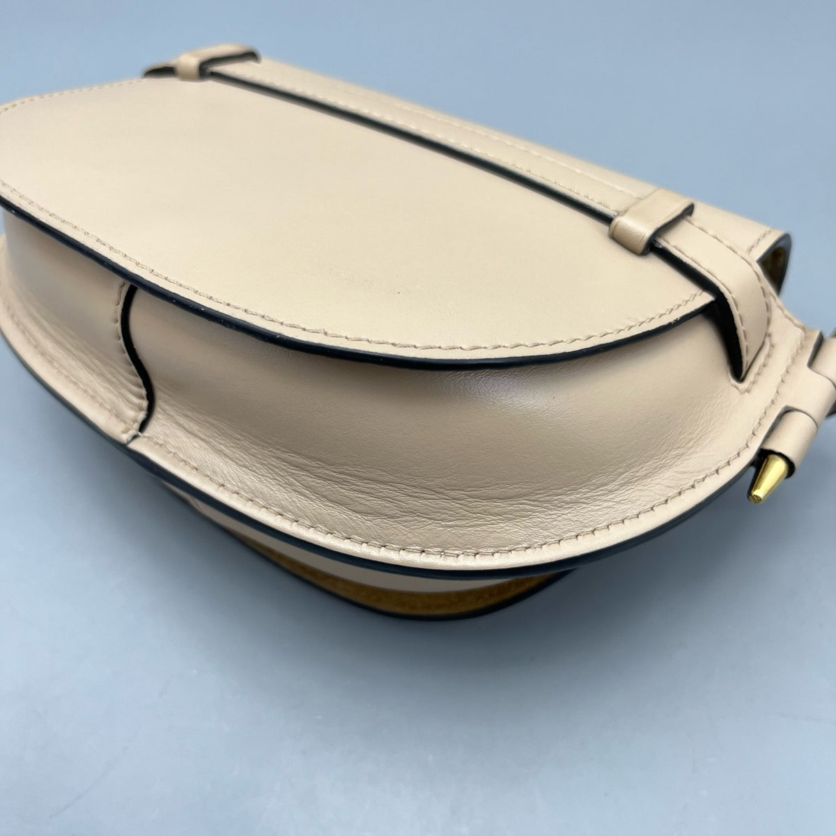 Loewe - Gate Saddle Bag - Leather - Beige - (mini)