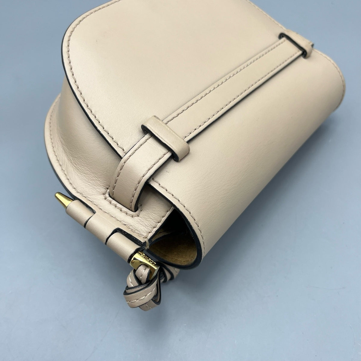 Loewe - Gate Saddle Bag - Leather - Beige - (mini)