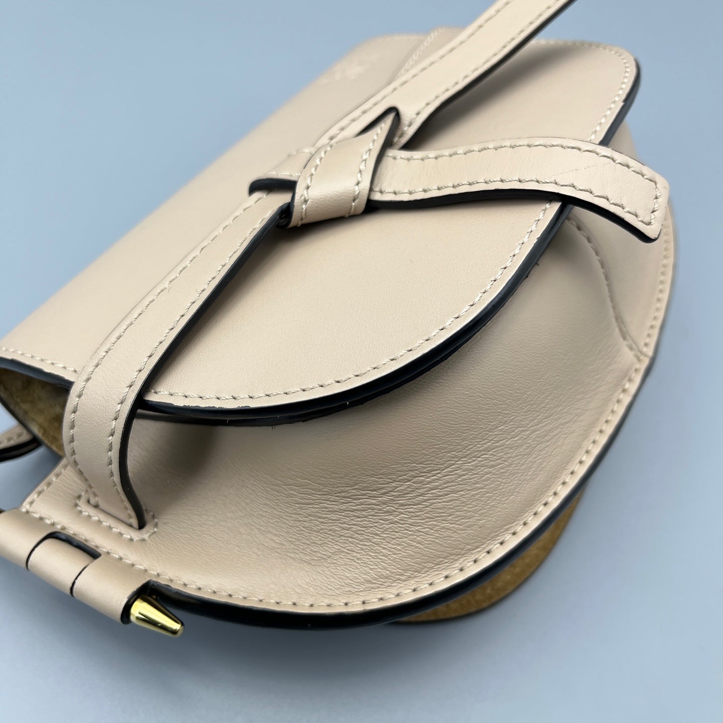 LOEWE - Gate Saddle Bag - Leather - Beige - (small)