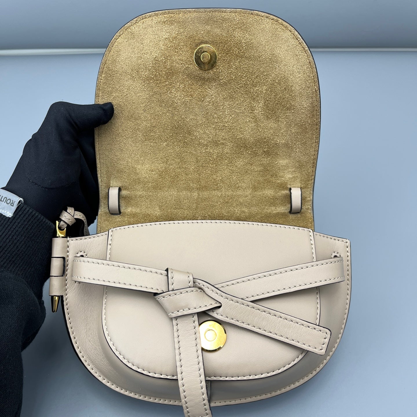LOEWE - Gate Saddle Bag - Leather - Beige - (small)