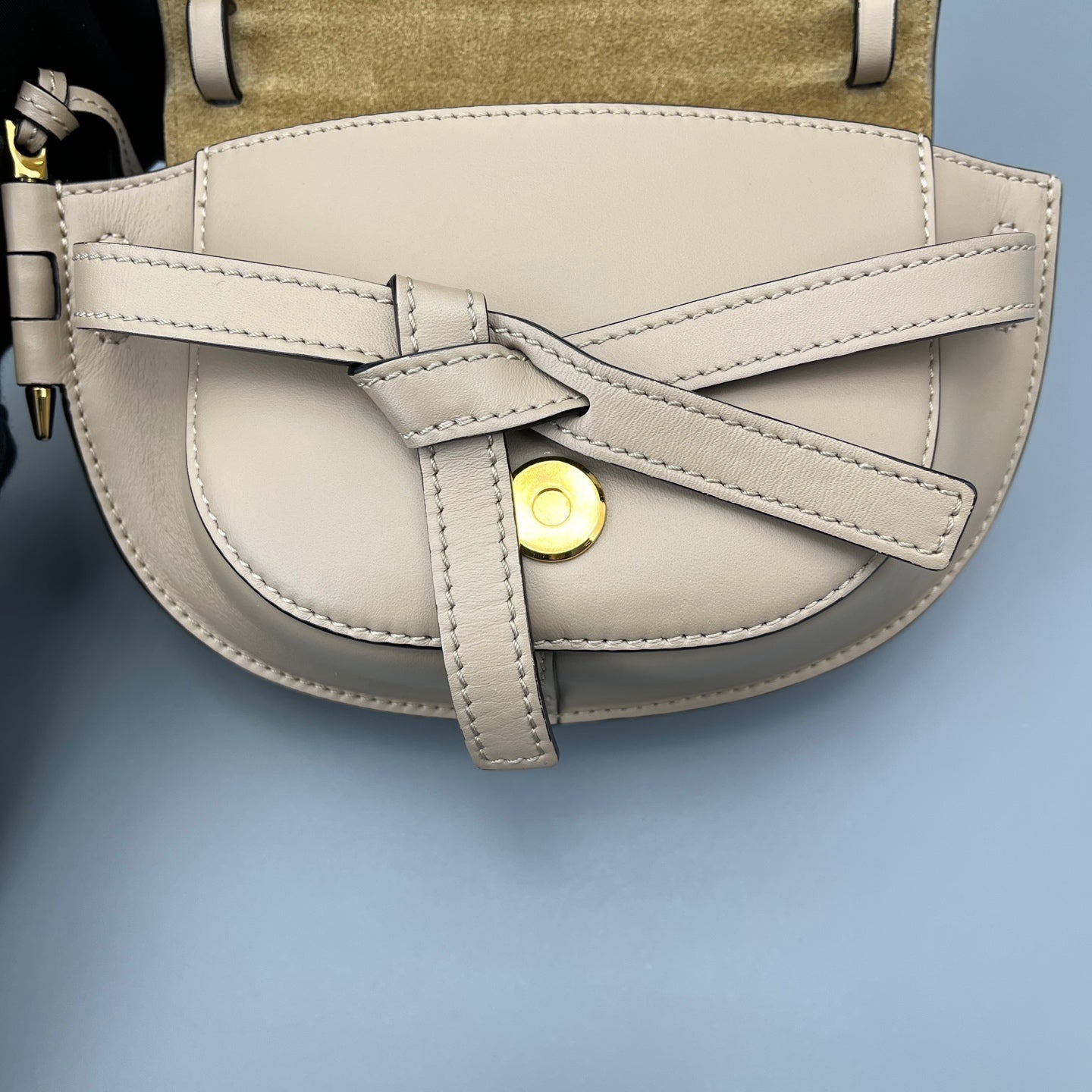 LOEWE - Gate Saddle Bag - Leather - Beige - (small)