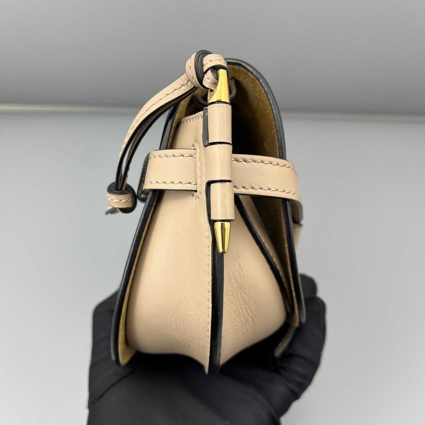 LOEWE - Gate Saddle Bag - Leather - Beige - (small)