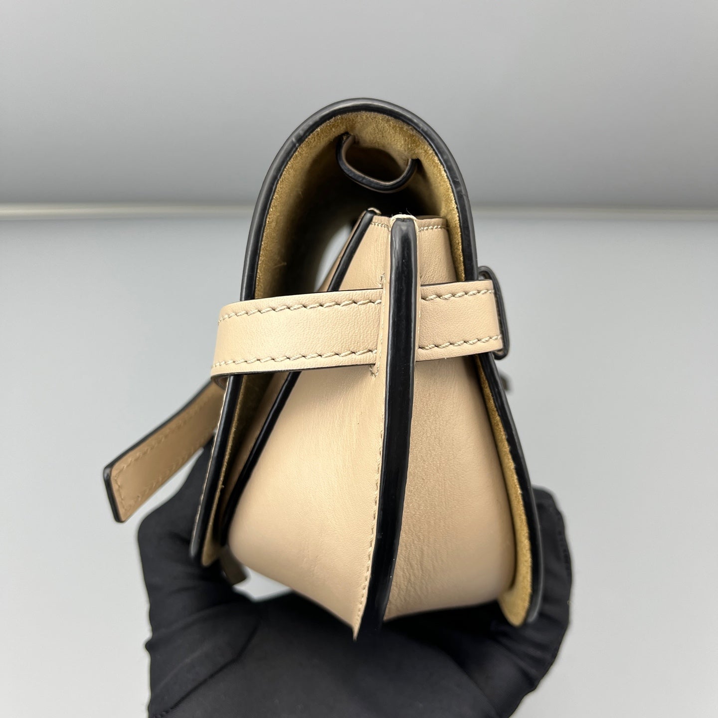 LOEWE - Gate Saddle Bag - Leather - Beige - (small)