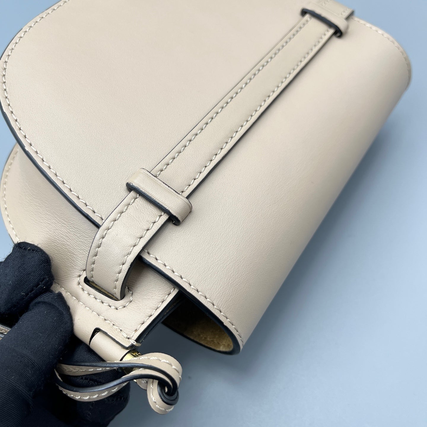 LOEWE - Gate Saddle Bag - Leather - Beige - (small)