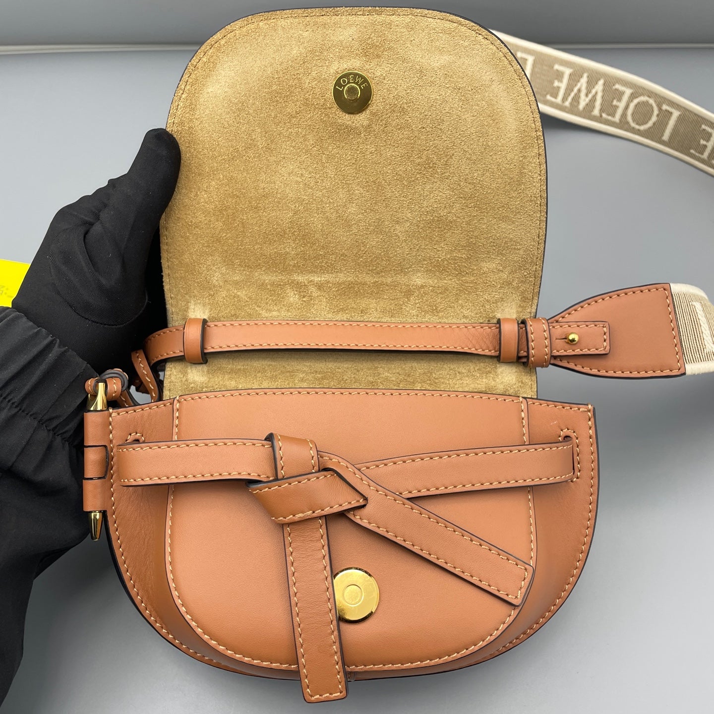 Loewe - Gate Saddle Bag - Leather - Brown - (small)