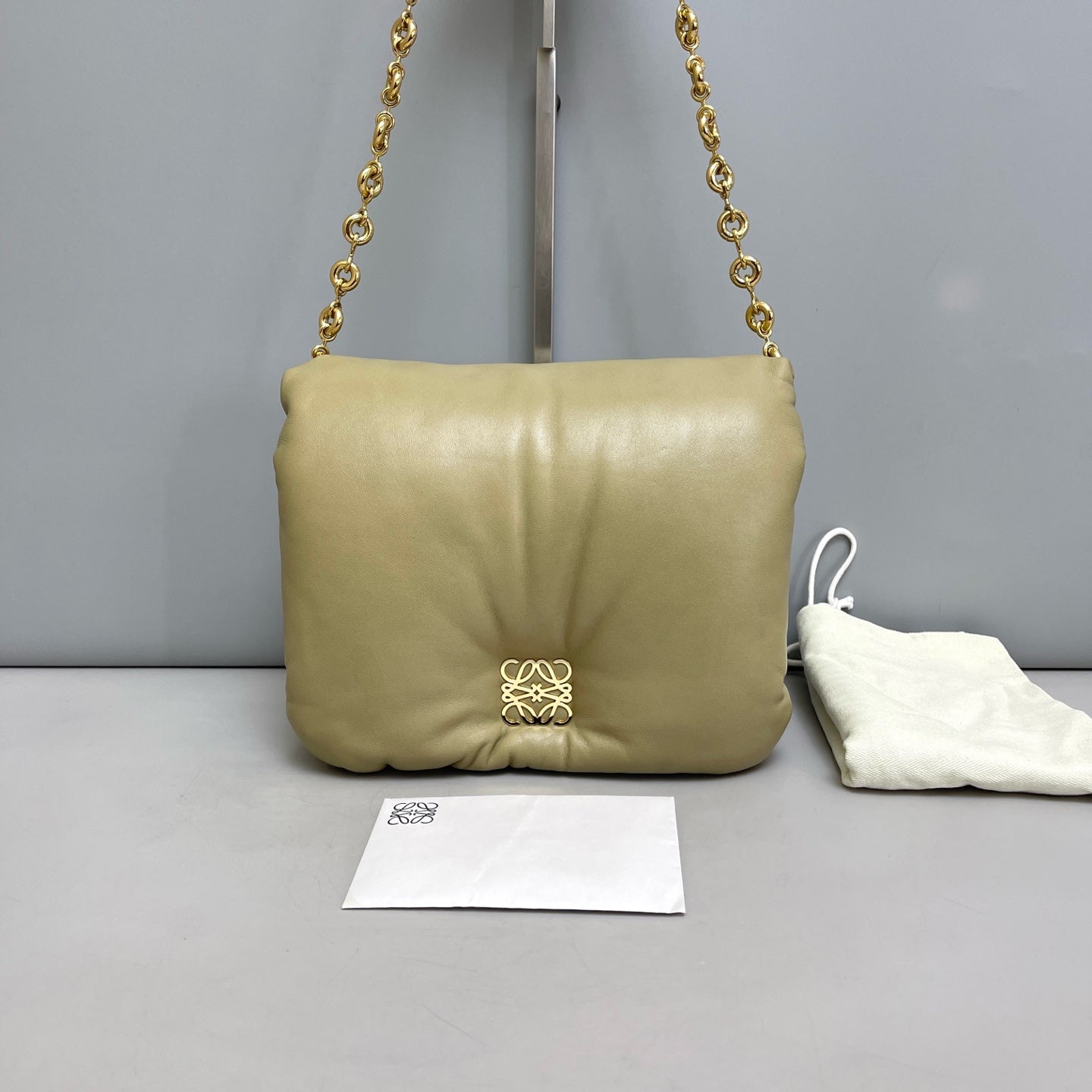 Loewe - Goya Puffer - Leather - Beige - (small)