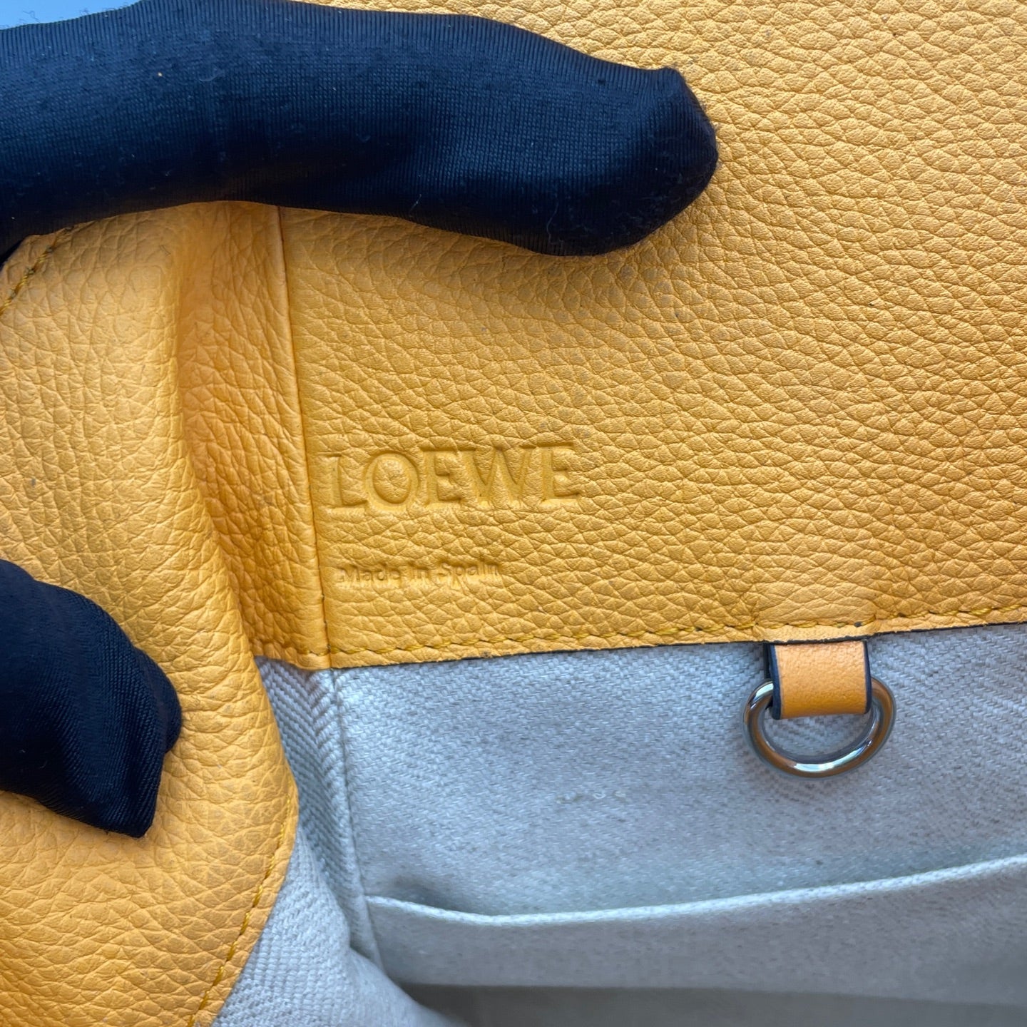 Loewe - Hammock bag - Leather - Yellow - (medium)