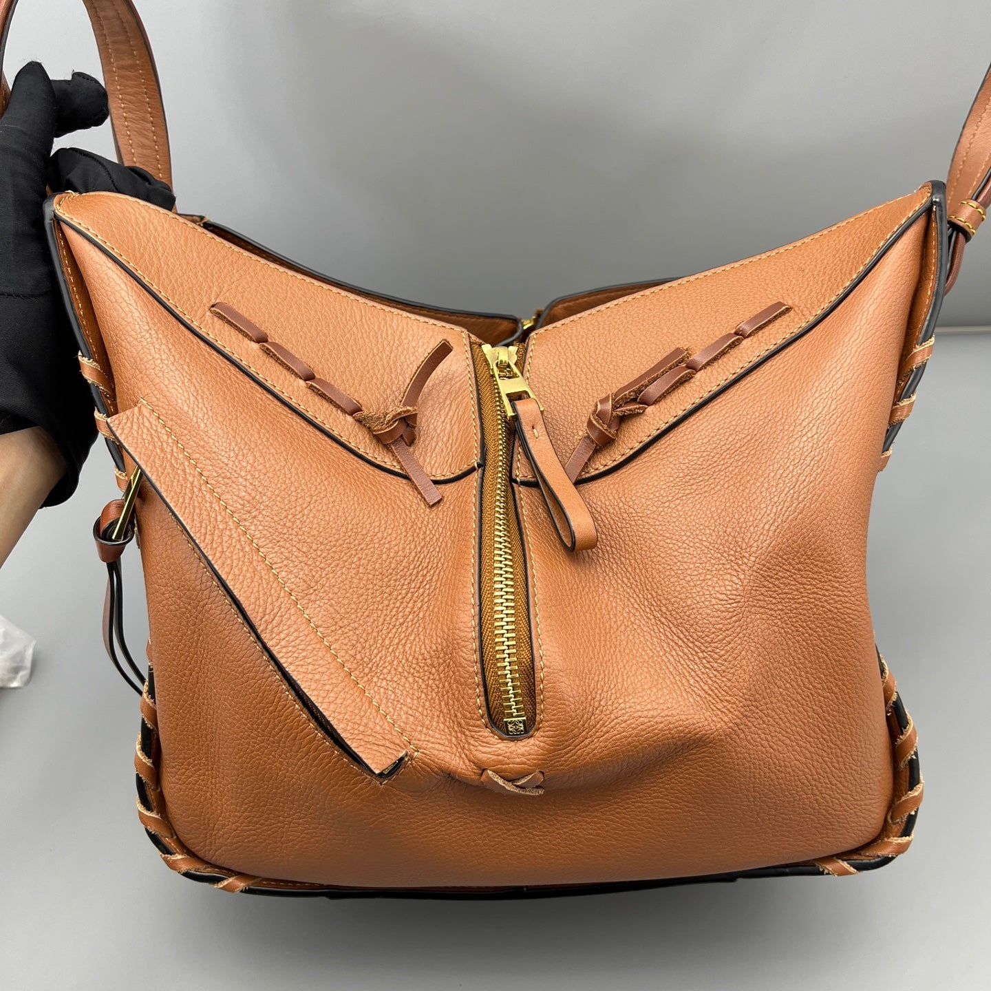LOEWE - Hammock Handbag - Leather - Brown - (Small)