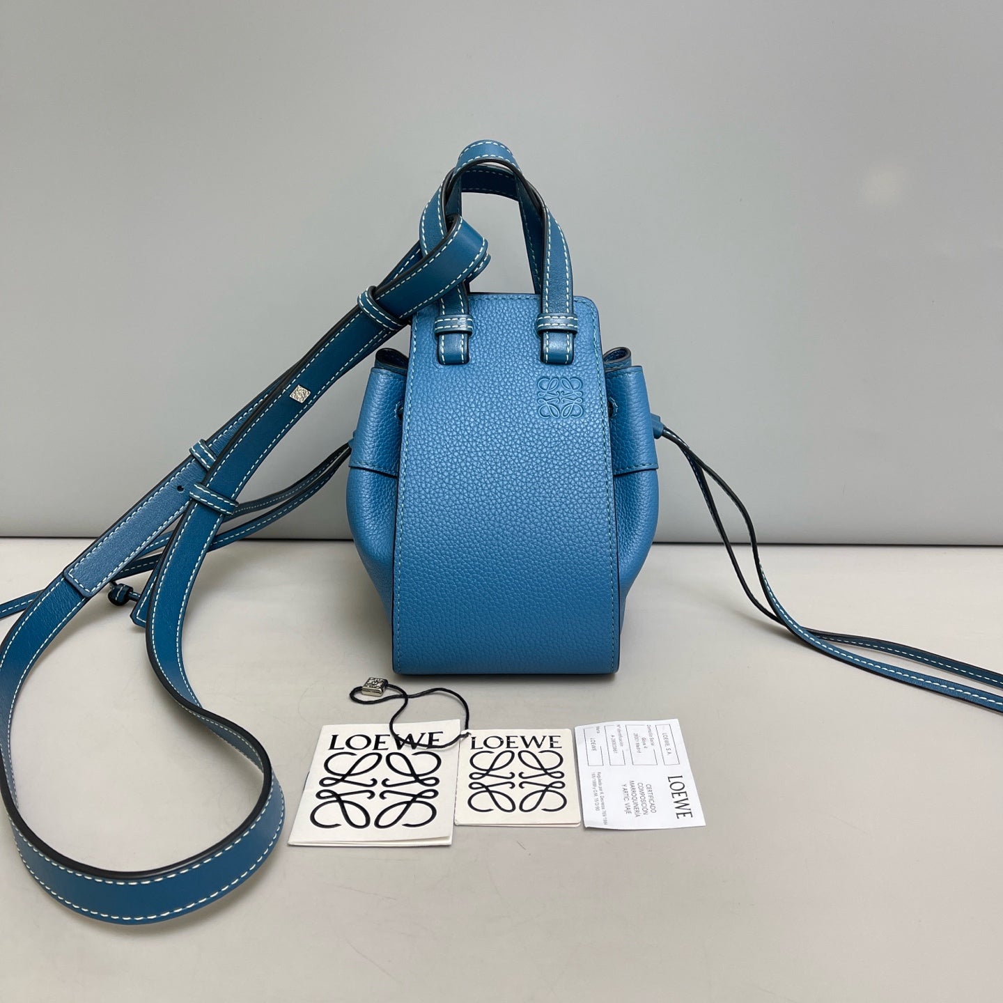 Loewe - Hammock - Leather - Blue - (mini)