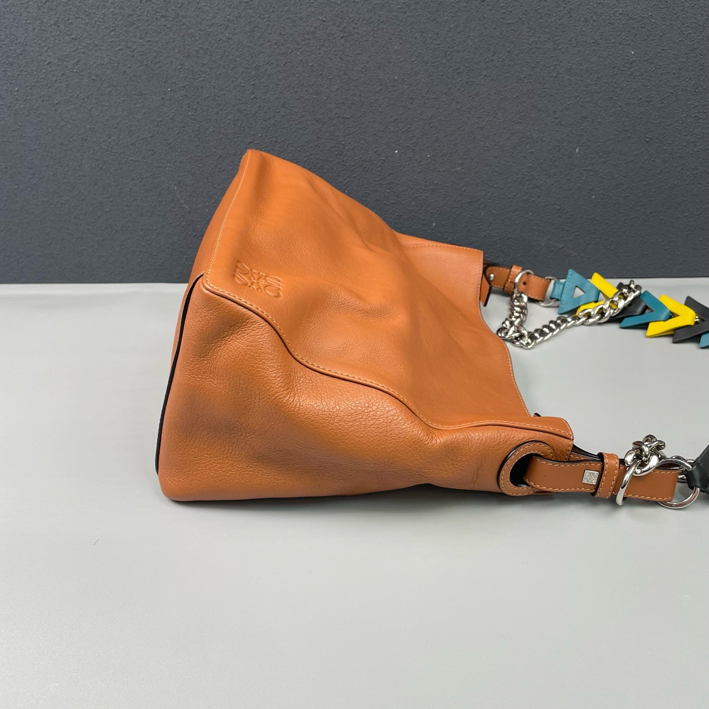 Loewe - Hobo - Full leather - Caramel with Multi-color Strap - (Medium)