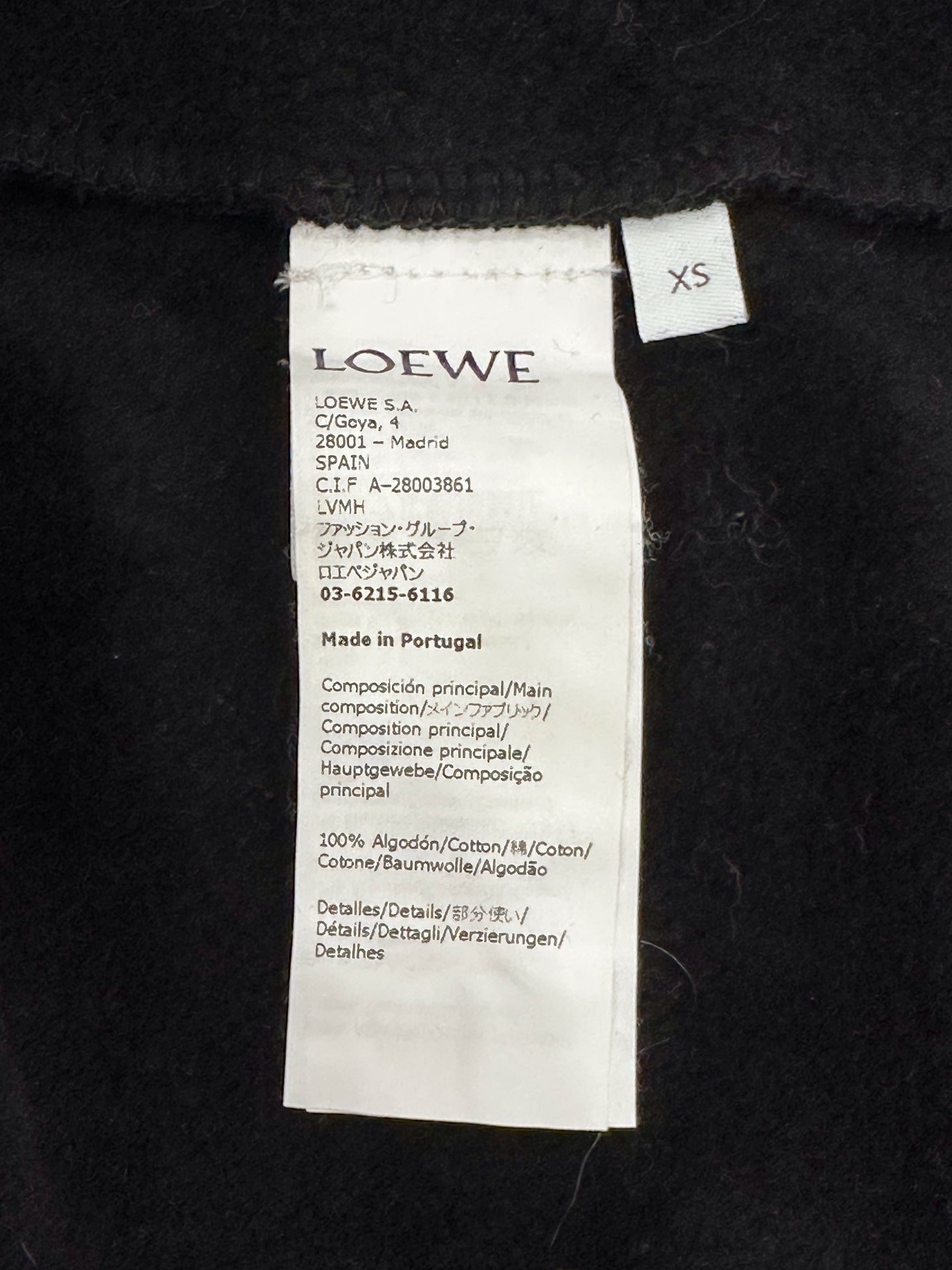 Loewe - Los Angeles Series - Cotton - Black - (XS)