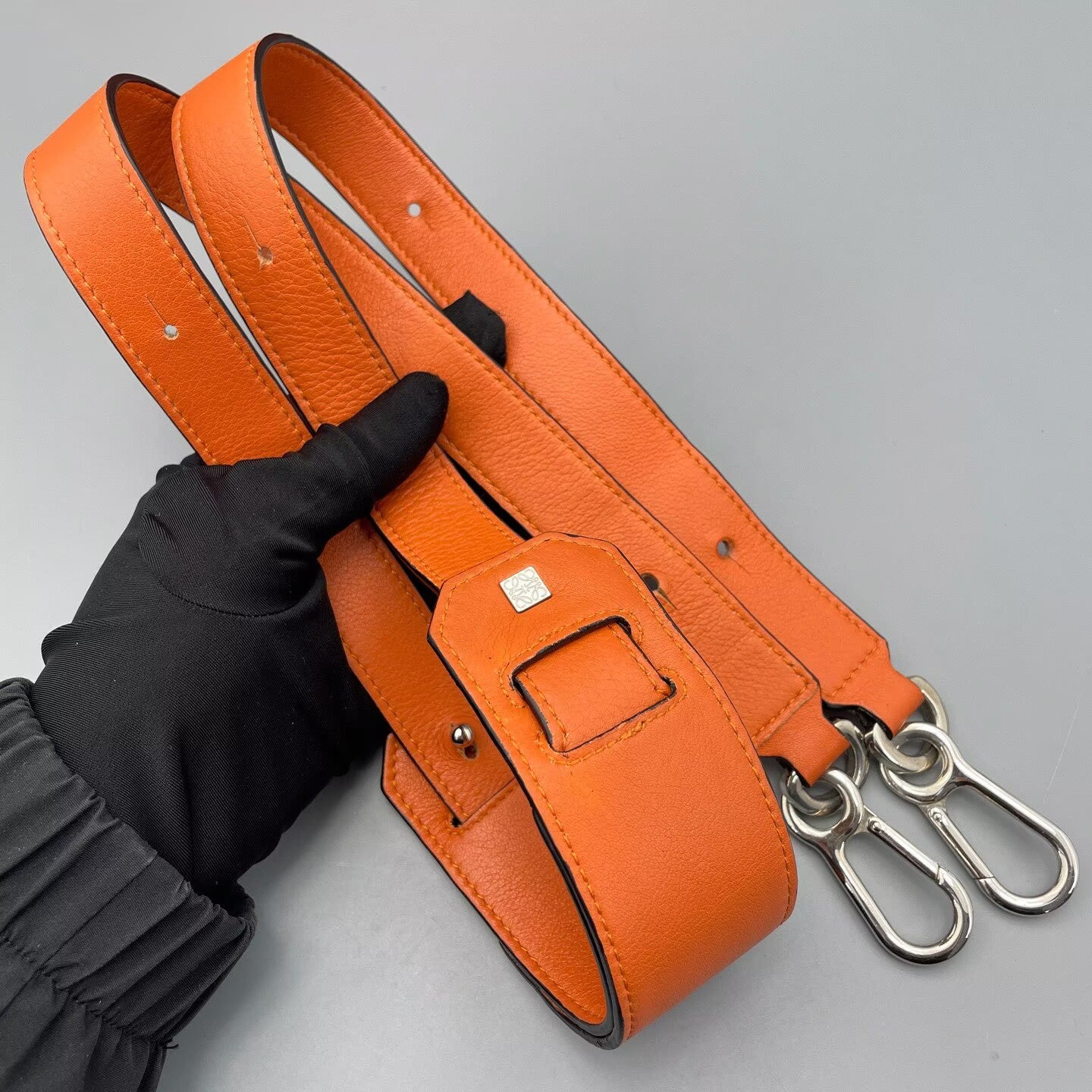 LOEWE - Puzzle bag - Calfskin leather - Orange-red - (medium)