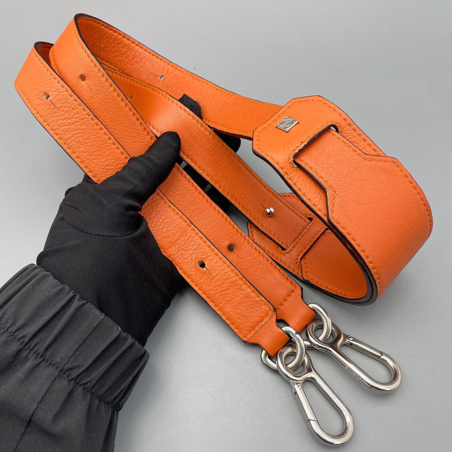 LOEWE - Puzzle bag - Calfskin leather - Orange-red - (medium)