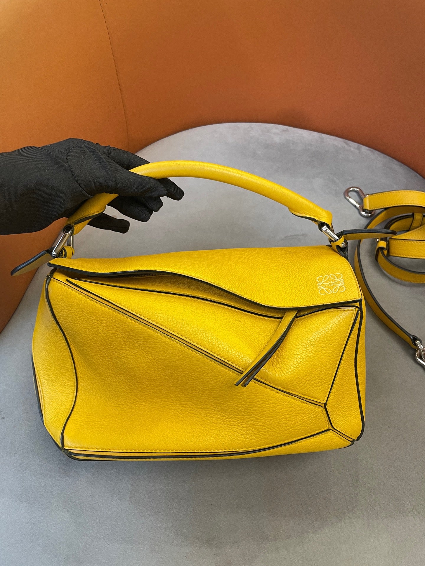 Loewe - Puzzle Bag - Calfskin leather - Yellow - (Small)